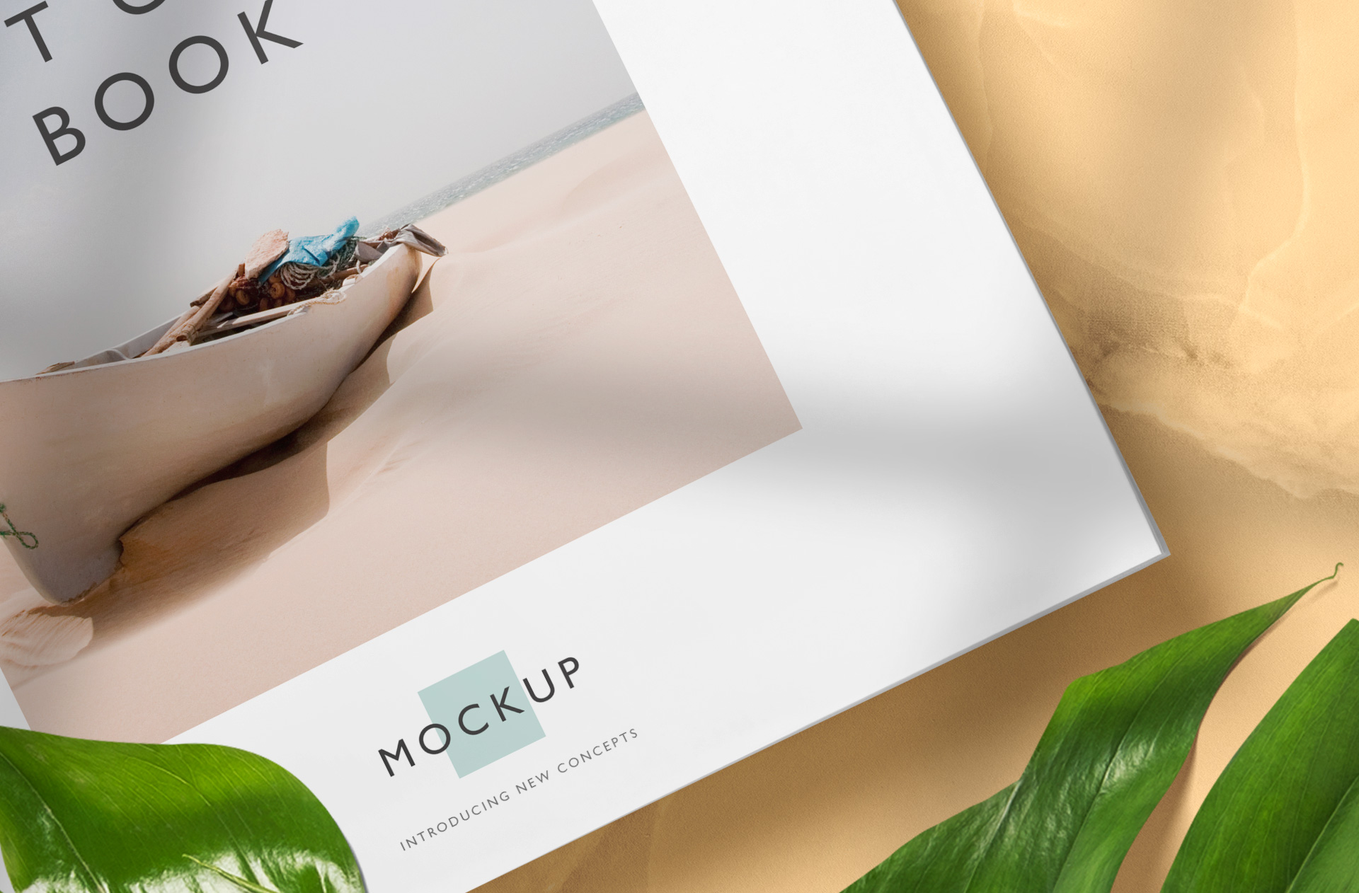 A4 square book mockup