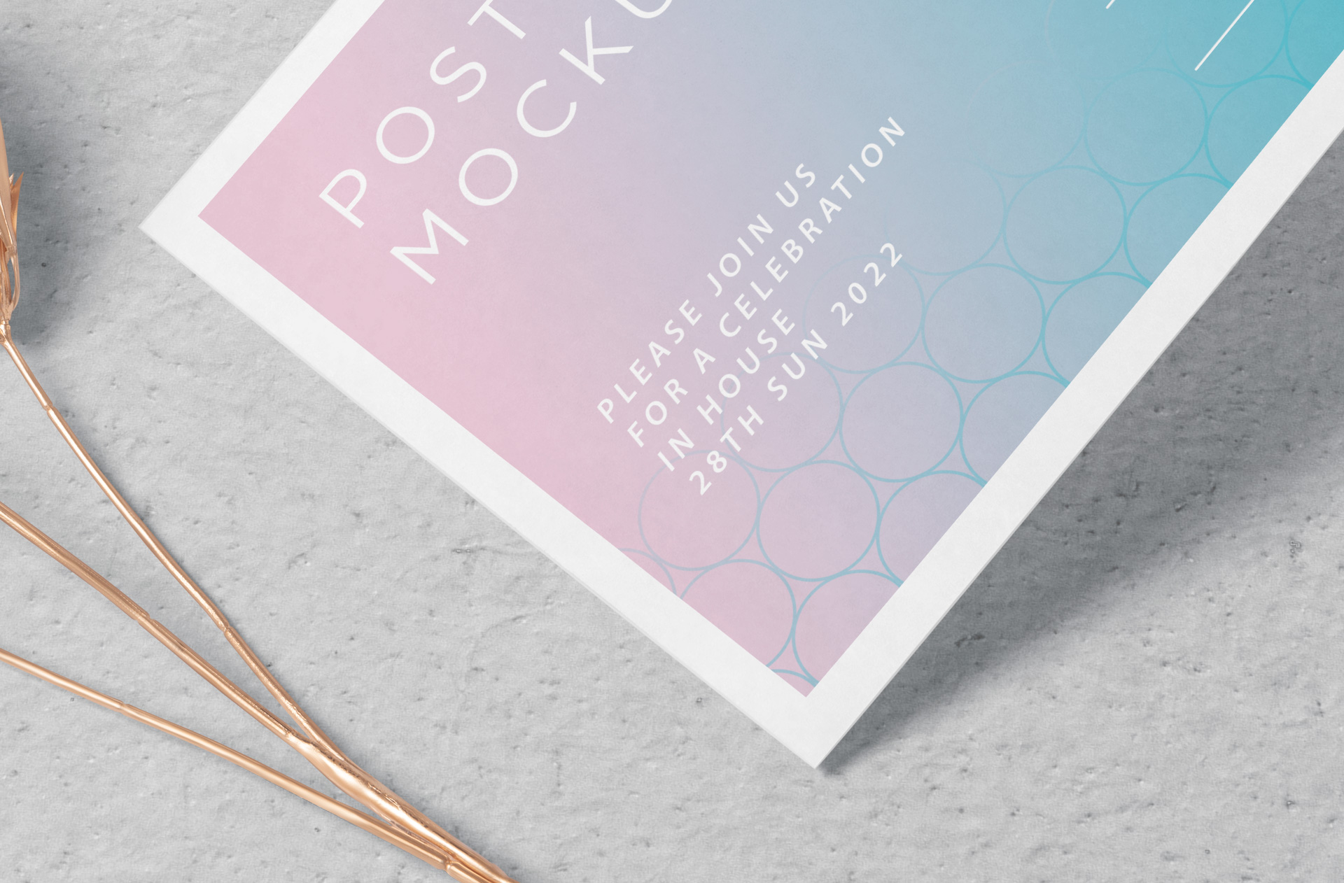 clean postcard layout