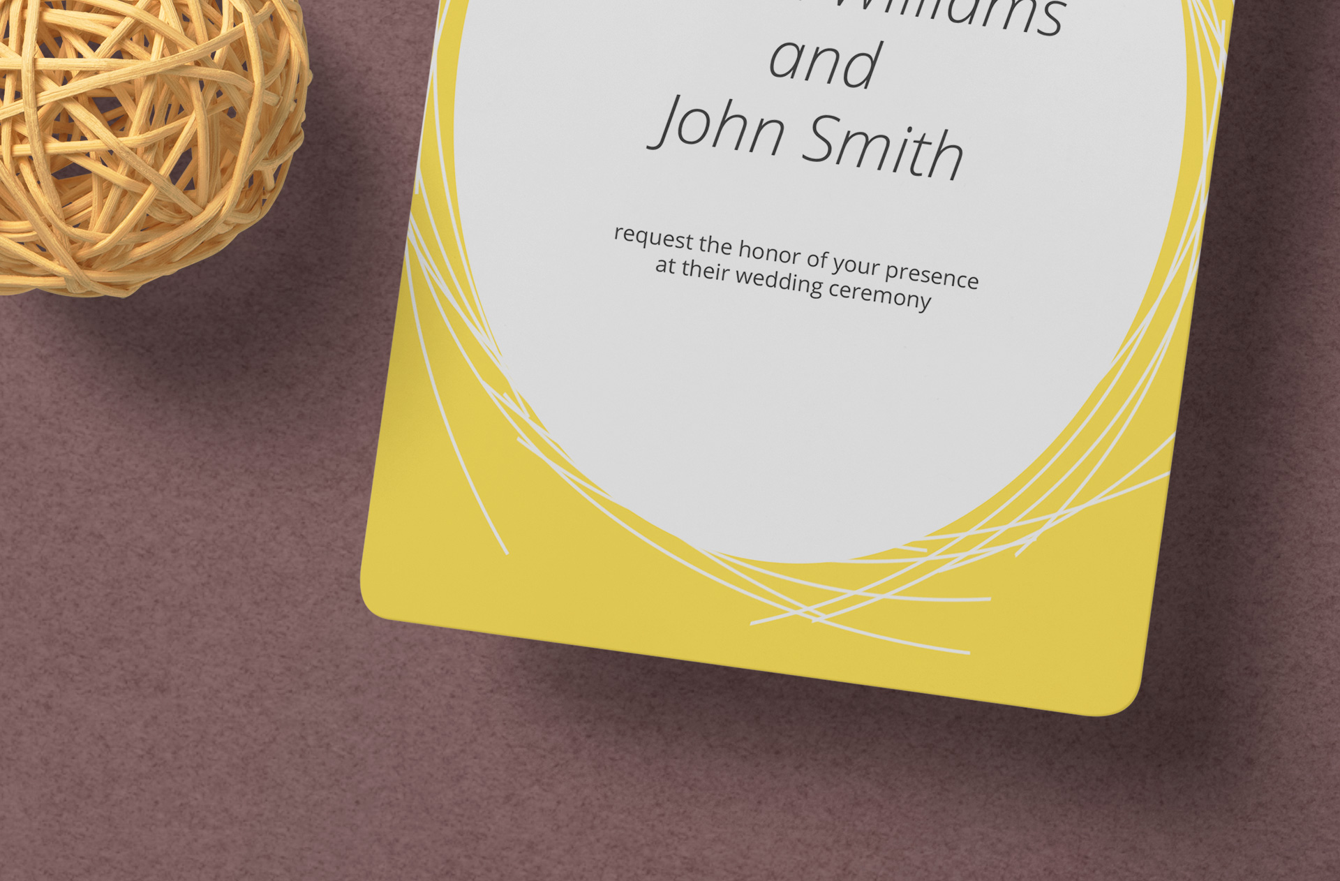 bridal postcard mockup
