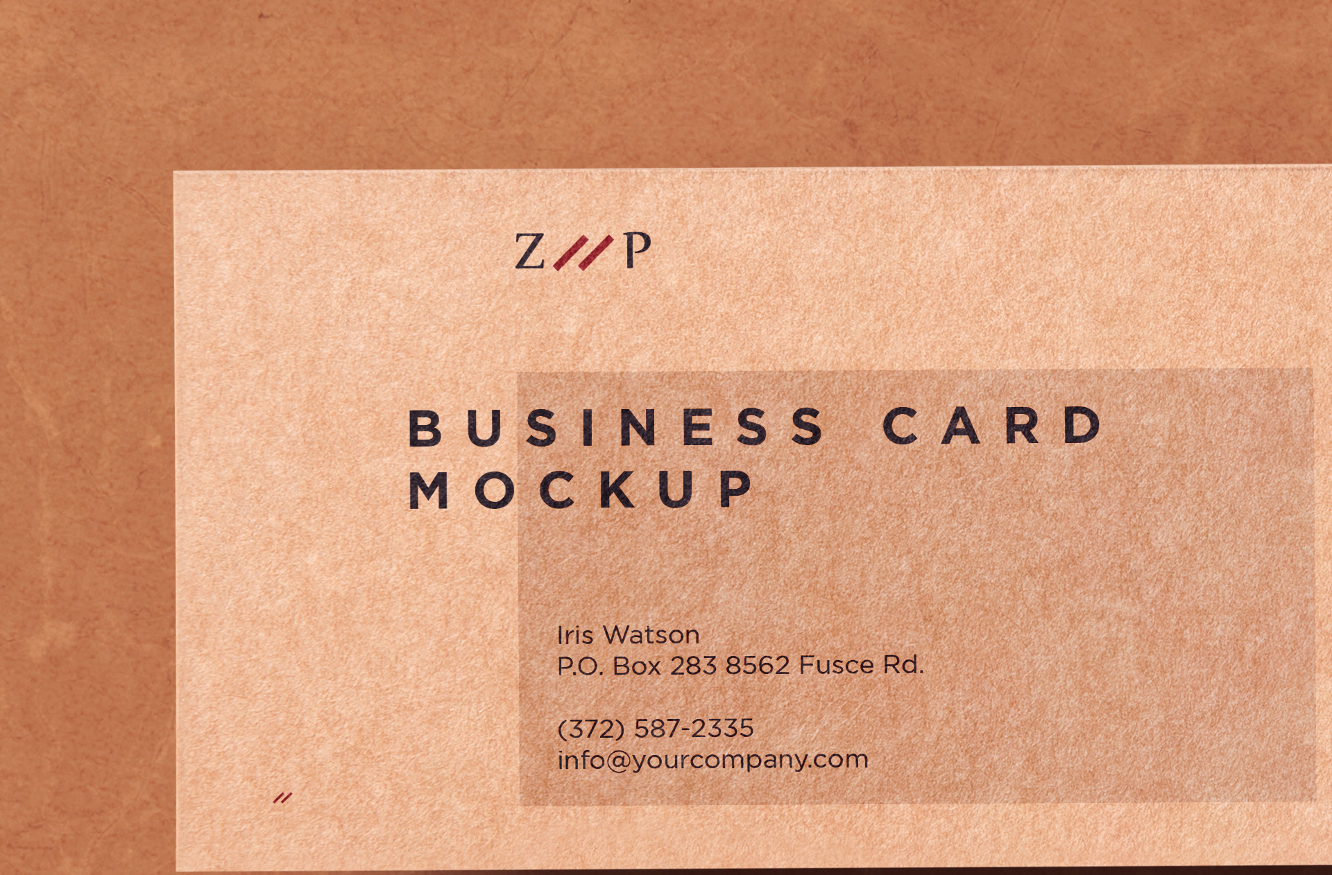 business card mock-up