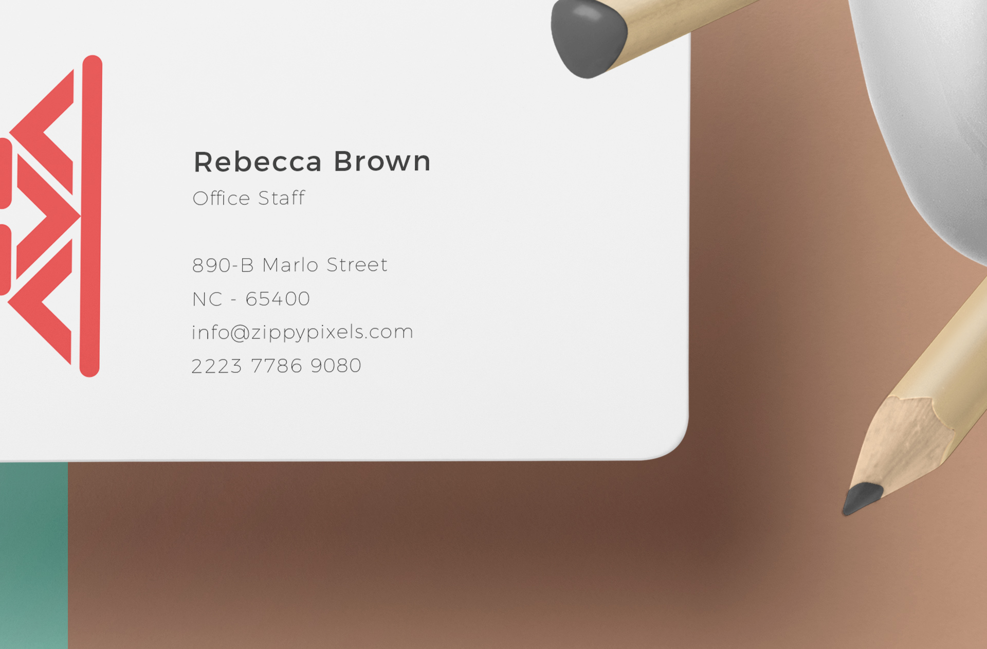corporate ID card mockup