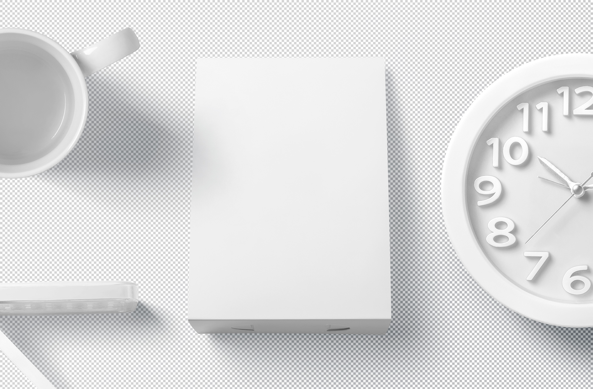 minimalist table tent mock-up