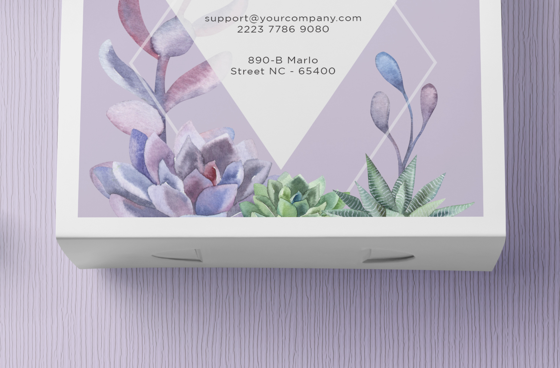 minimalist table tent mock-up
