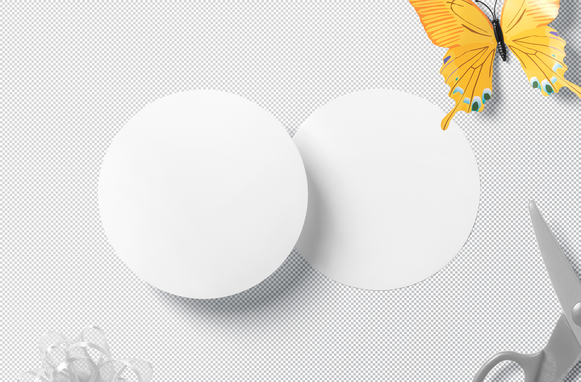 adhesive label mockup