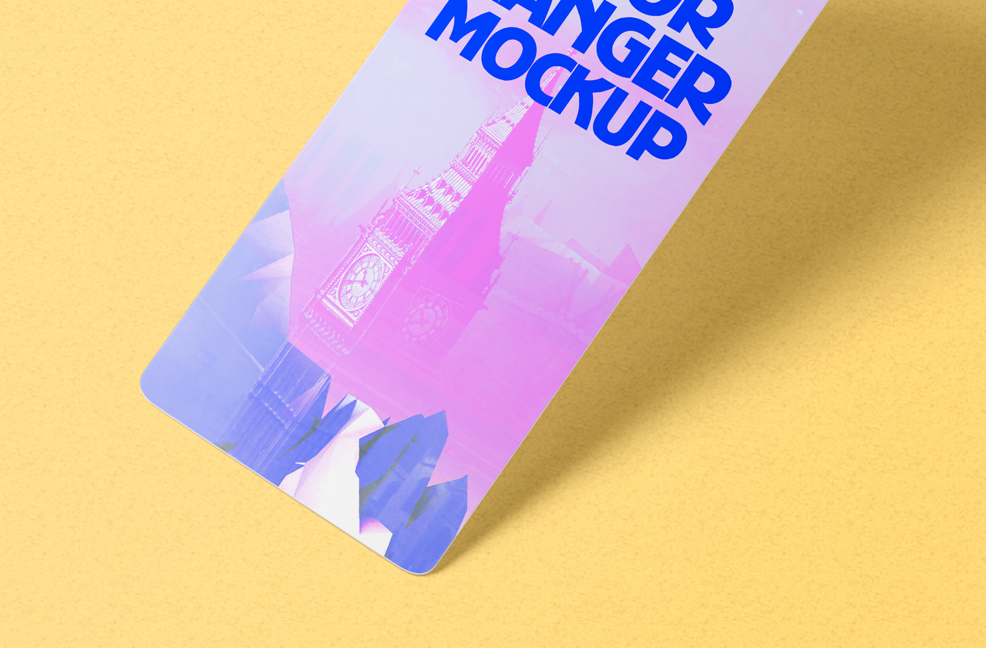 business door tag mockup