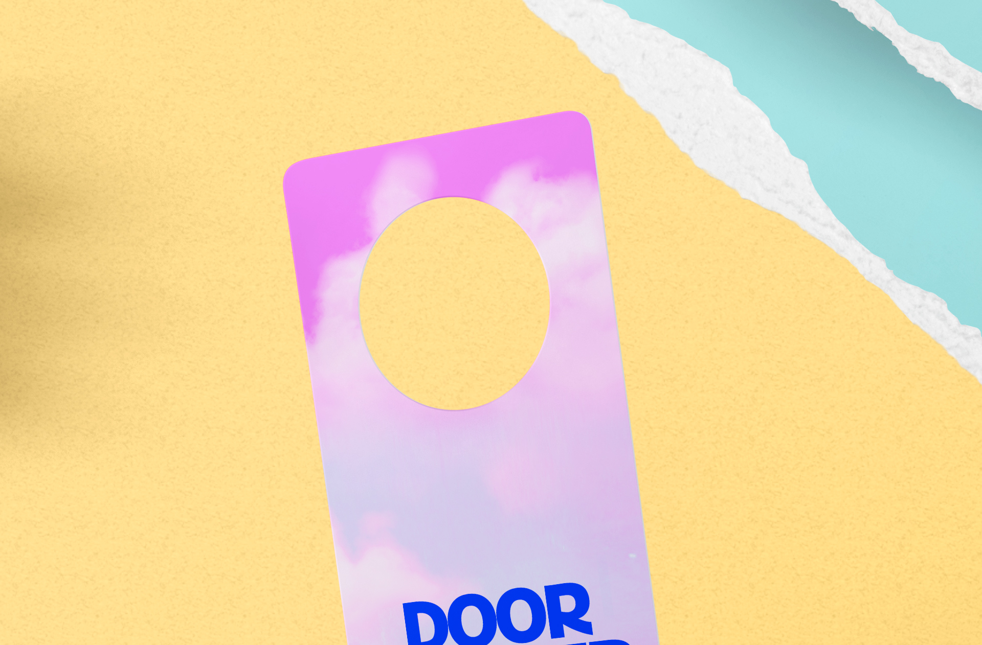 business door hanger PSD