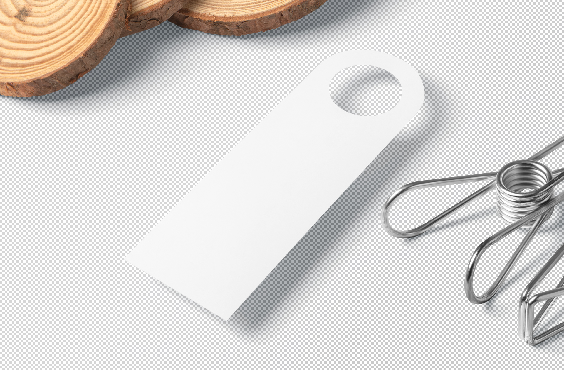 business door tag mockup