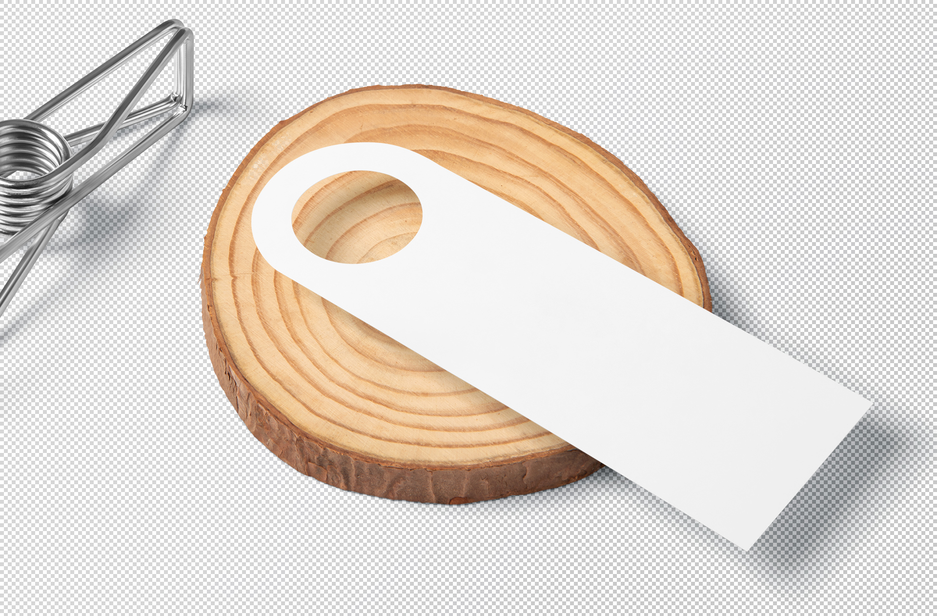 business door hanger mockup