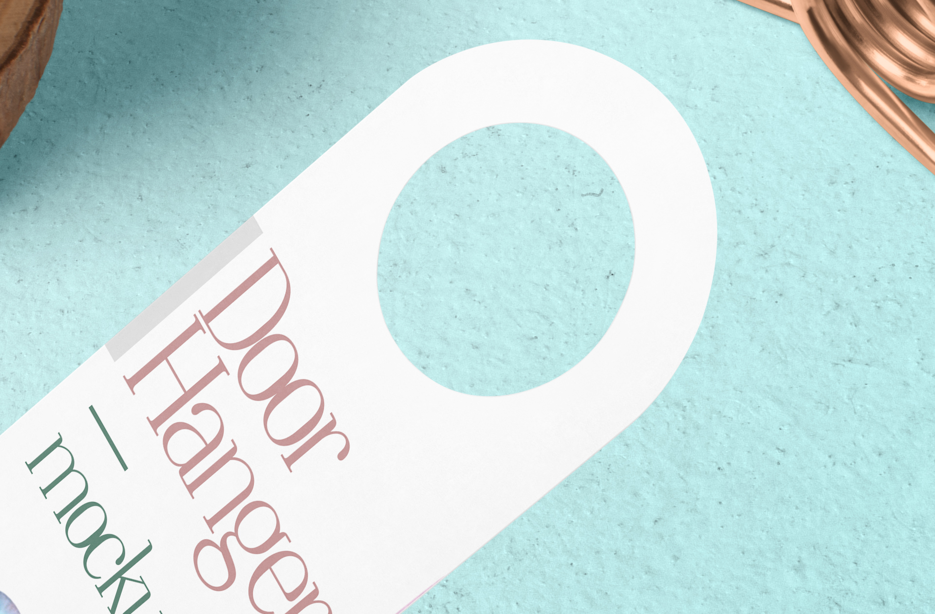 door hanger mockup
