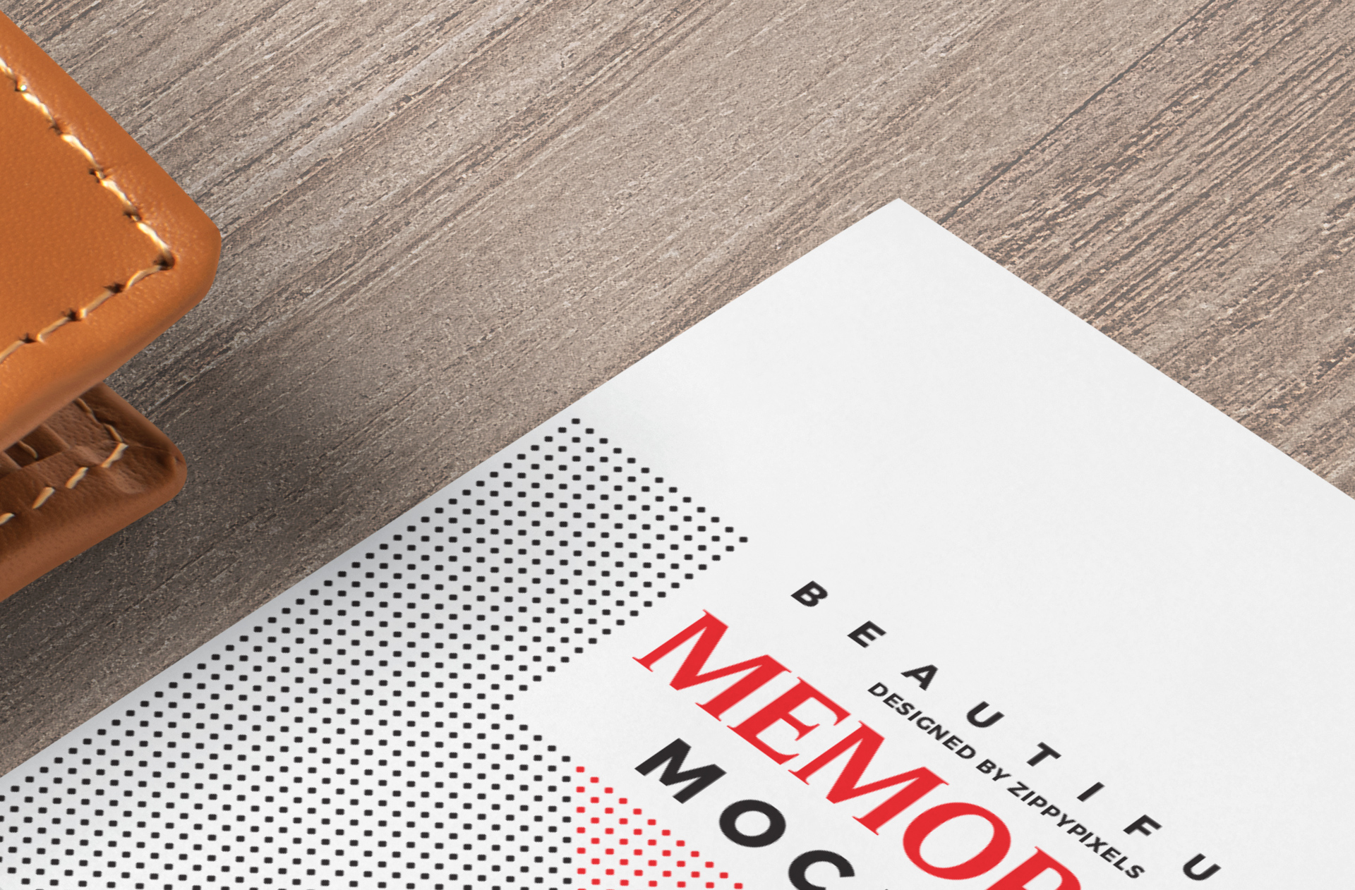 corporate memo pad mockup