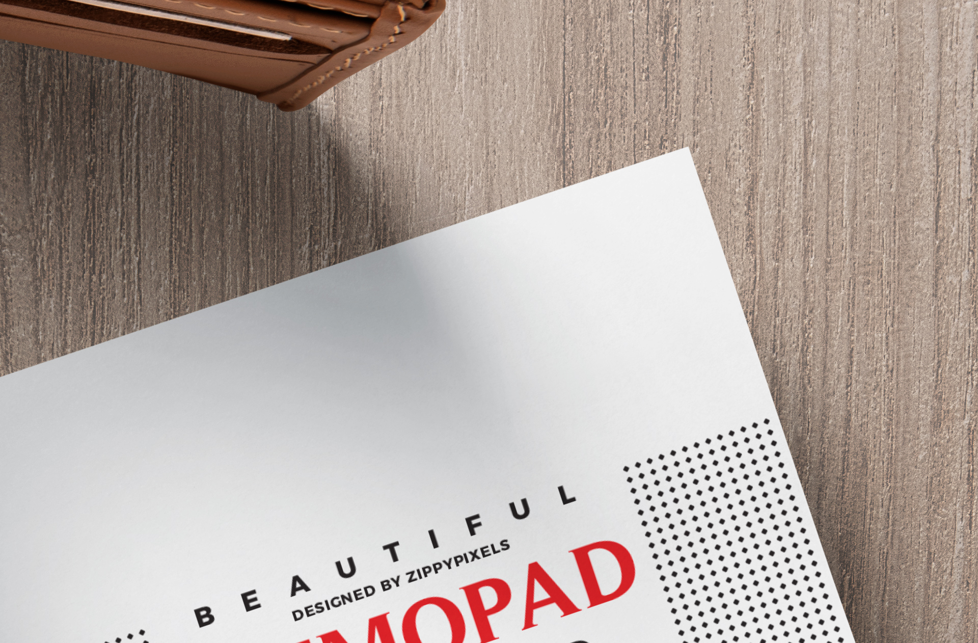business memo pad design