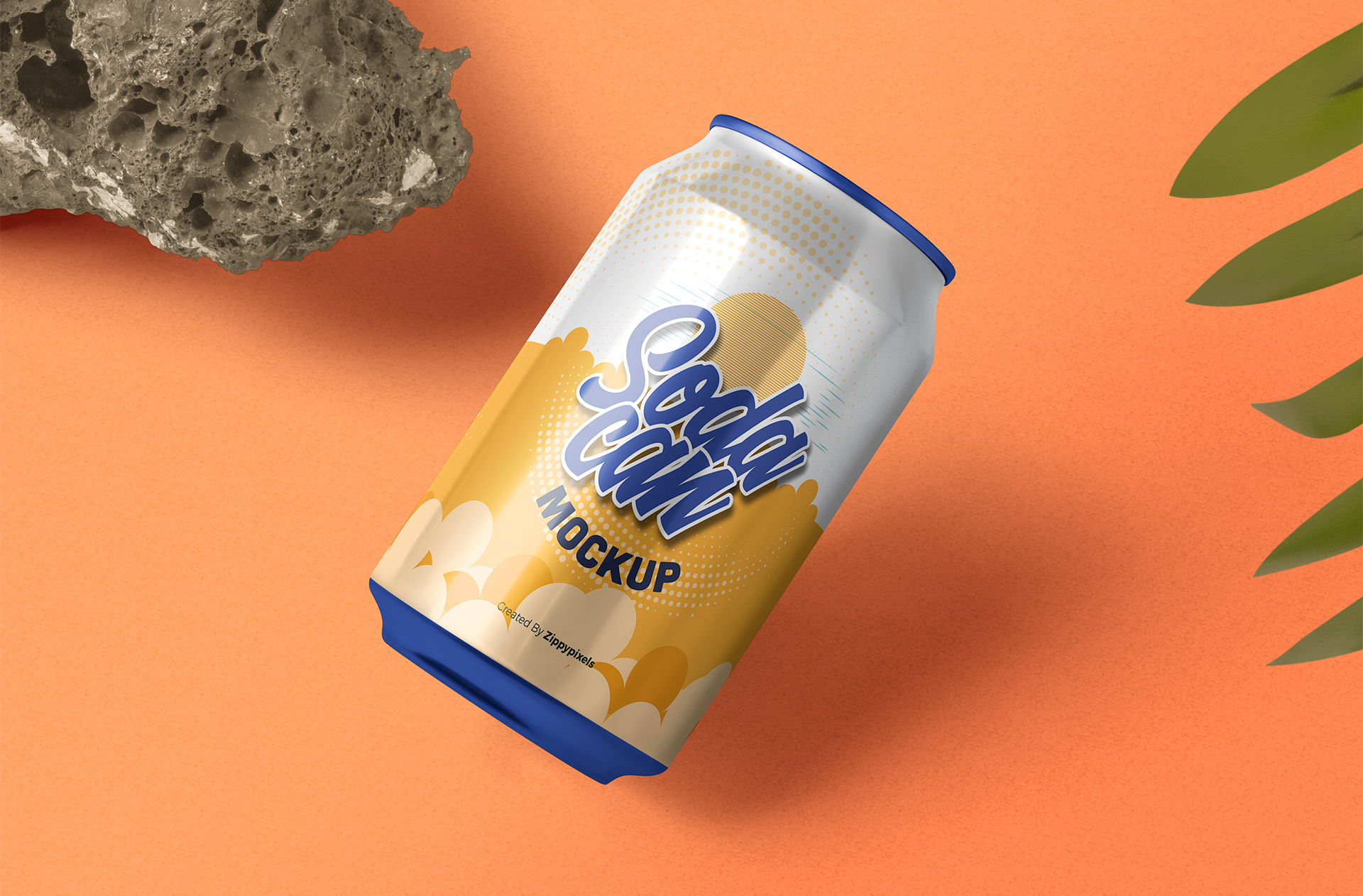Soft Drink Can Mockup – High-Resolution Design