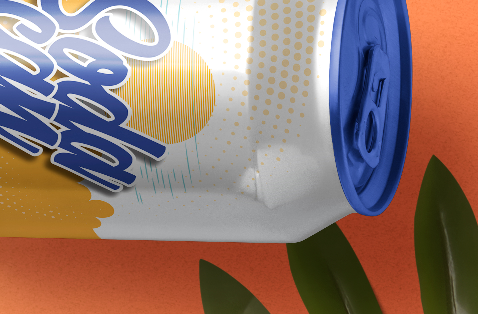 aluminum can mockup