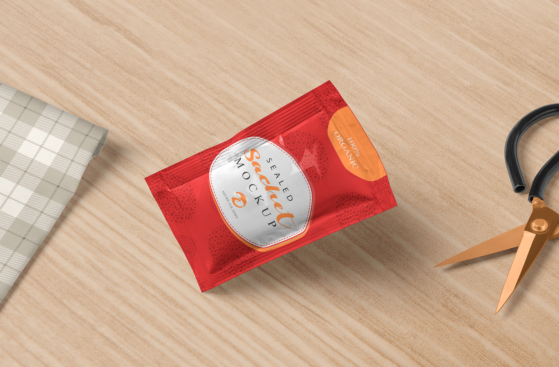 Stylish Sachet Mockup – Flexible Pouch Packaging