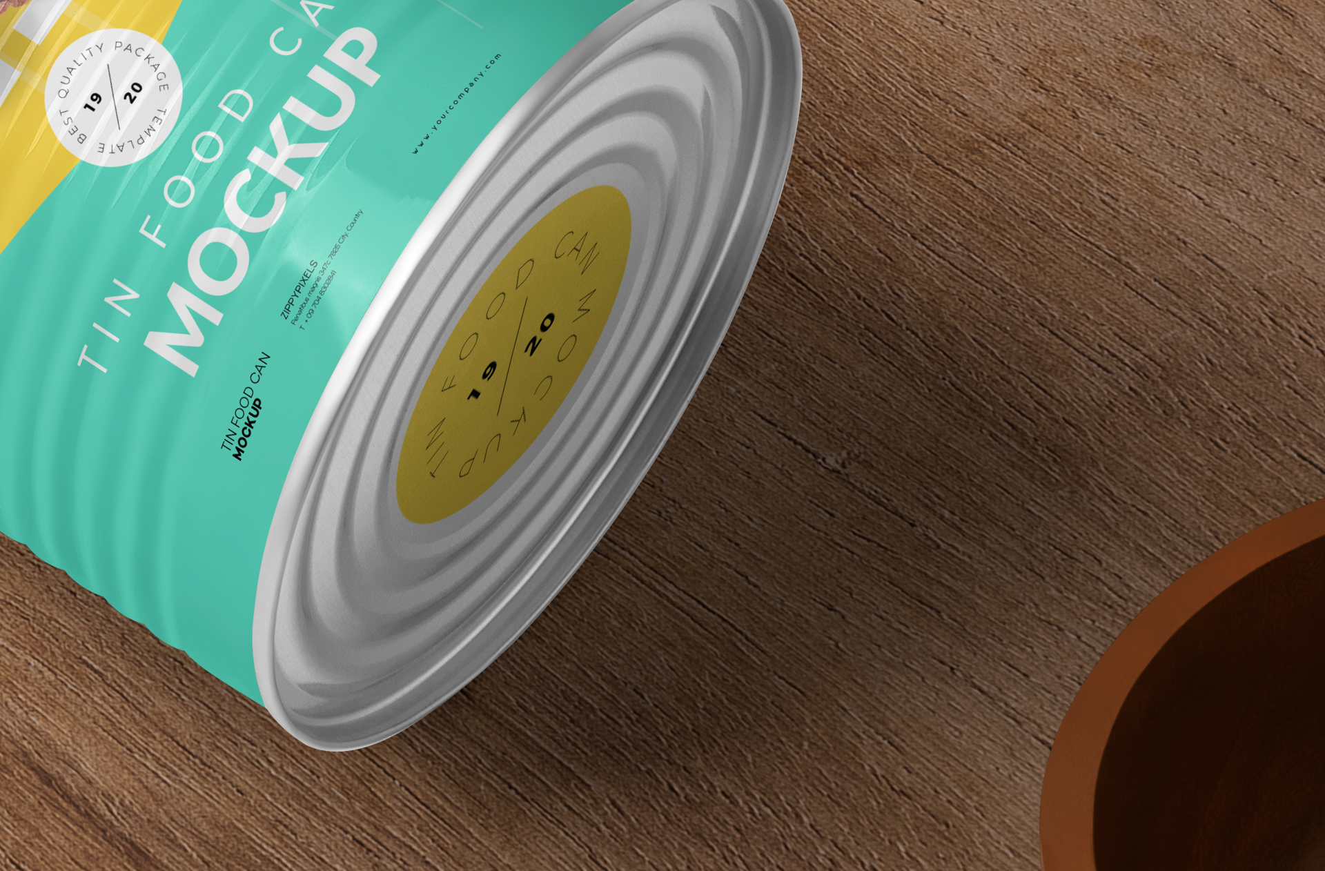 beverage tin mockup
