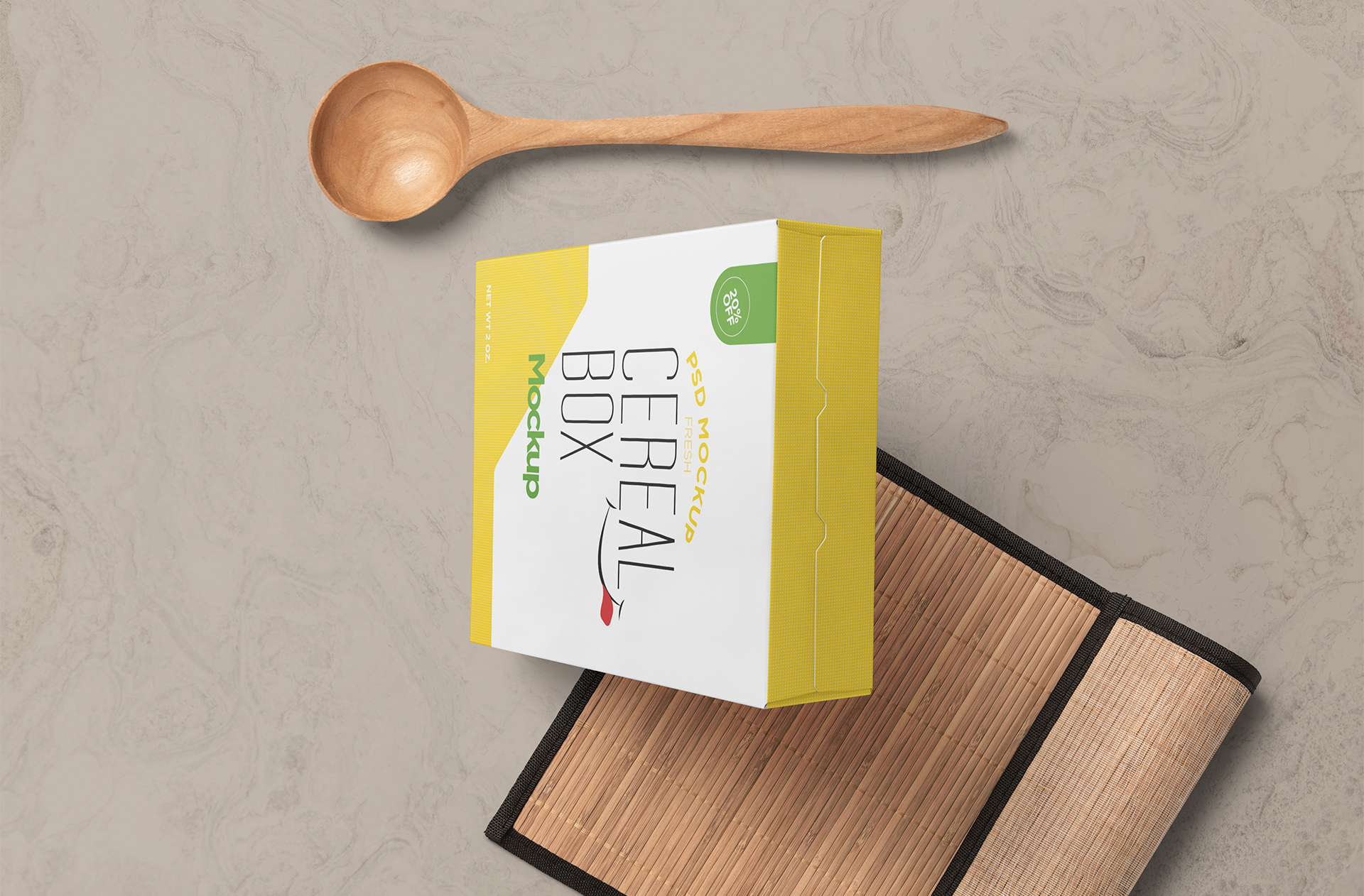 Side View Cereal Box Mockup – Professional Branding