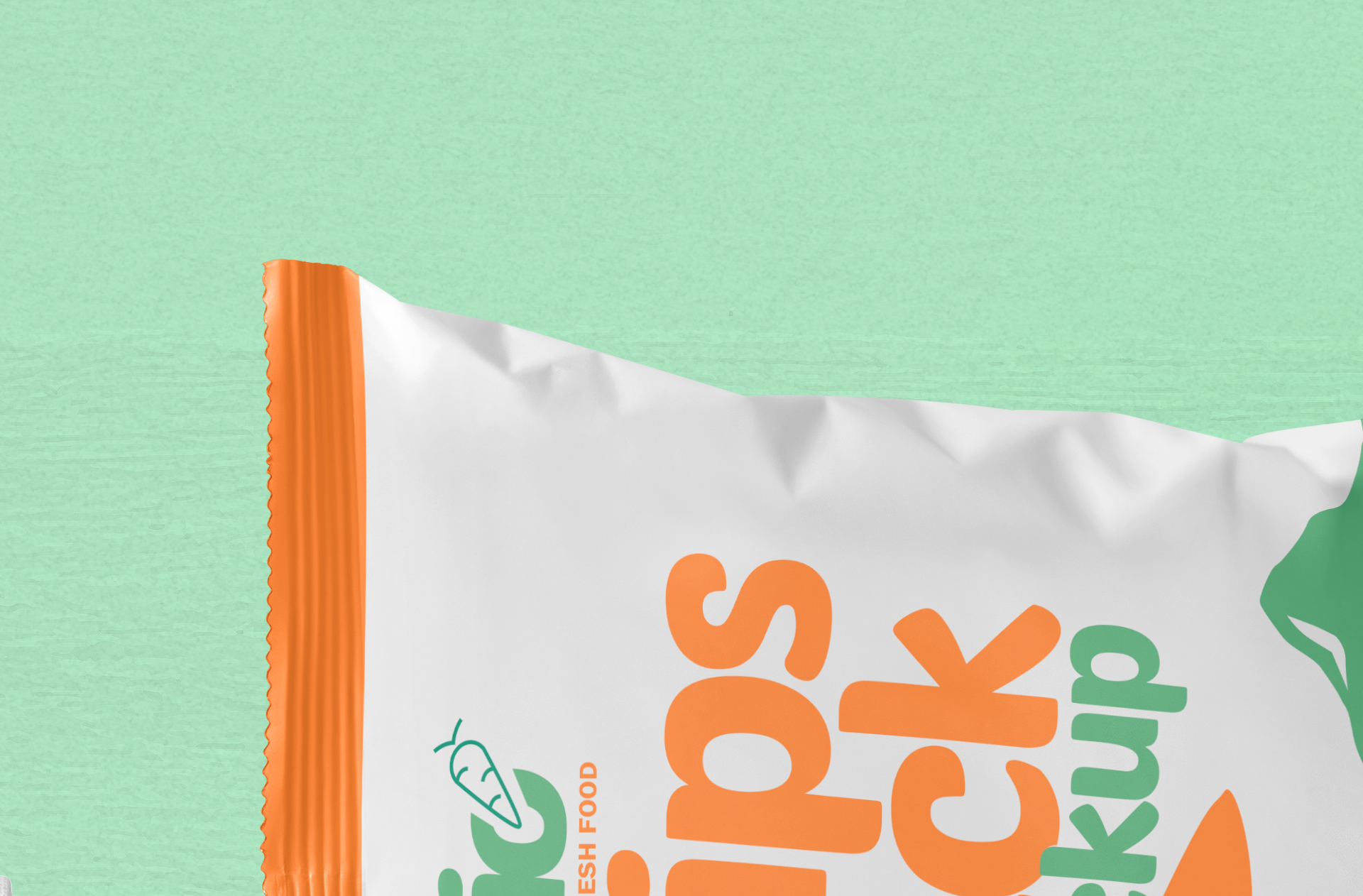 customizable foil pouch mock-up