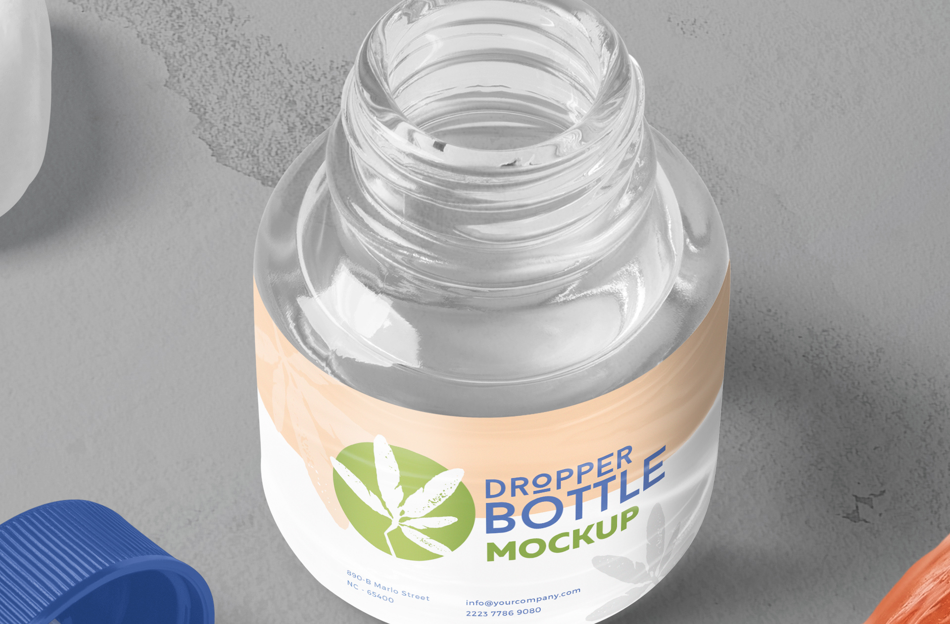 apothecary bottle mock-up