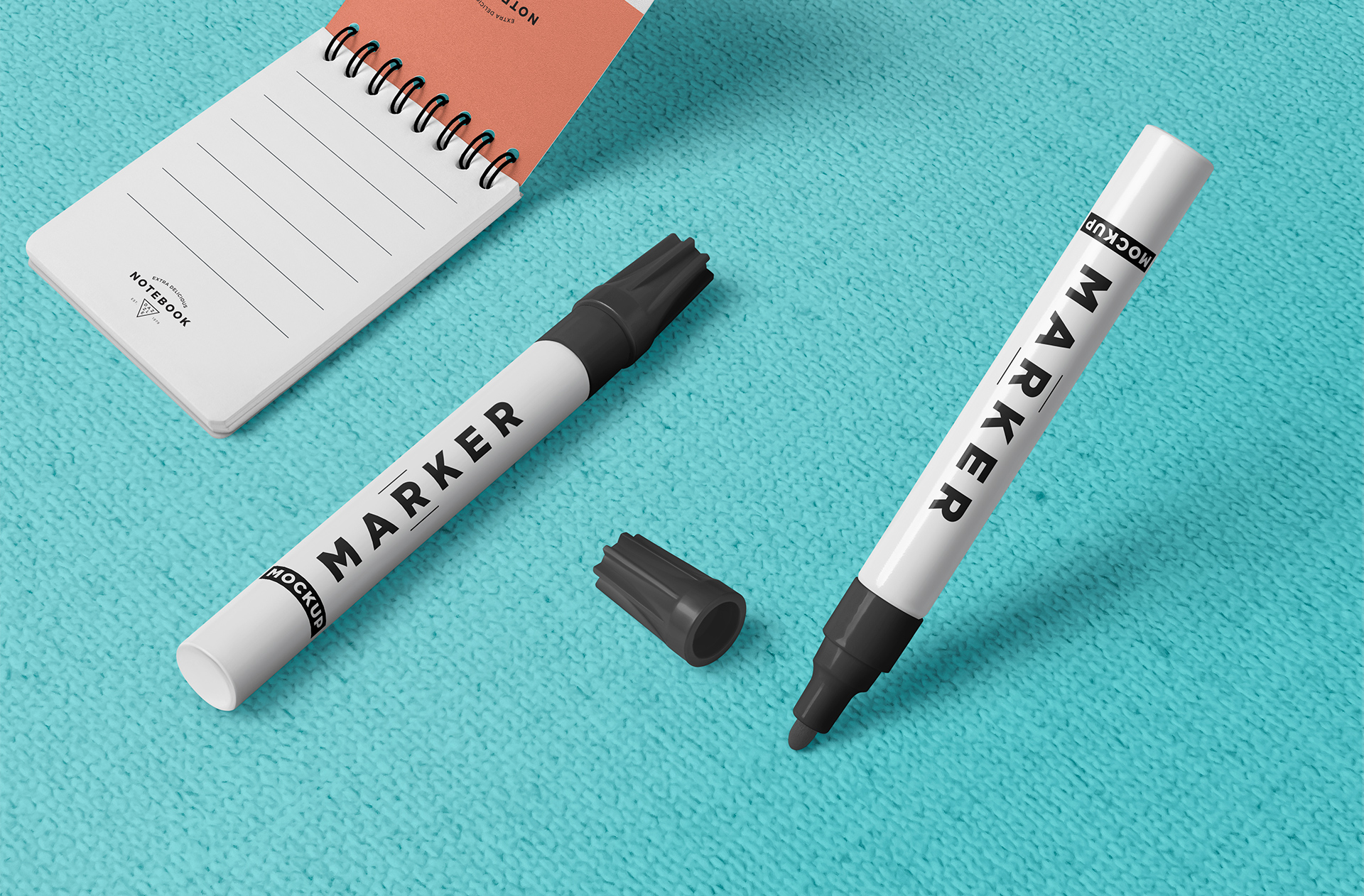 Realistic Marker Mockup – High-Quality PSD