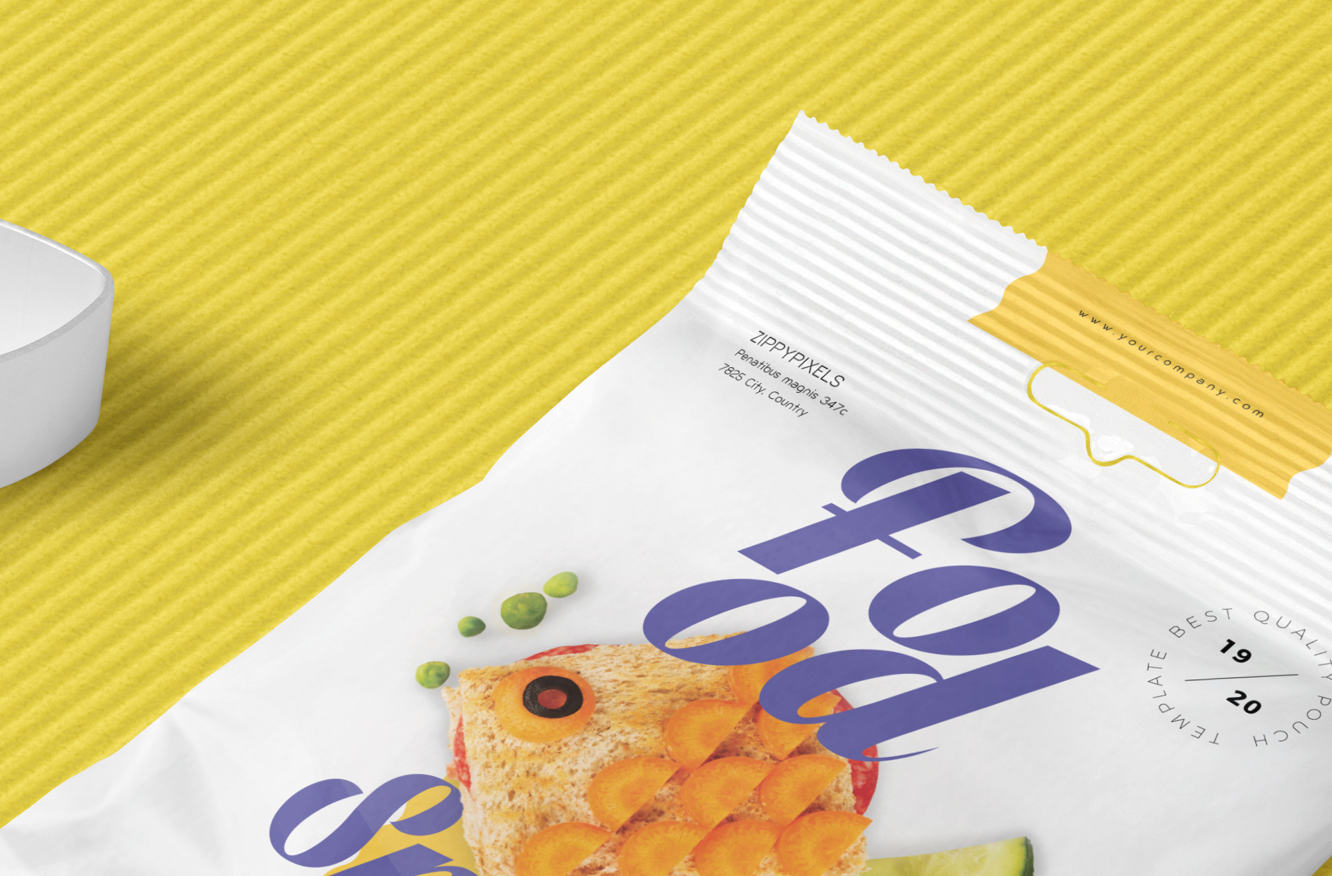 editable food branding