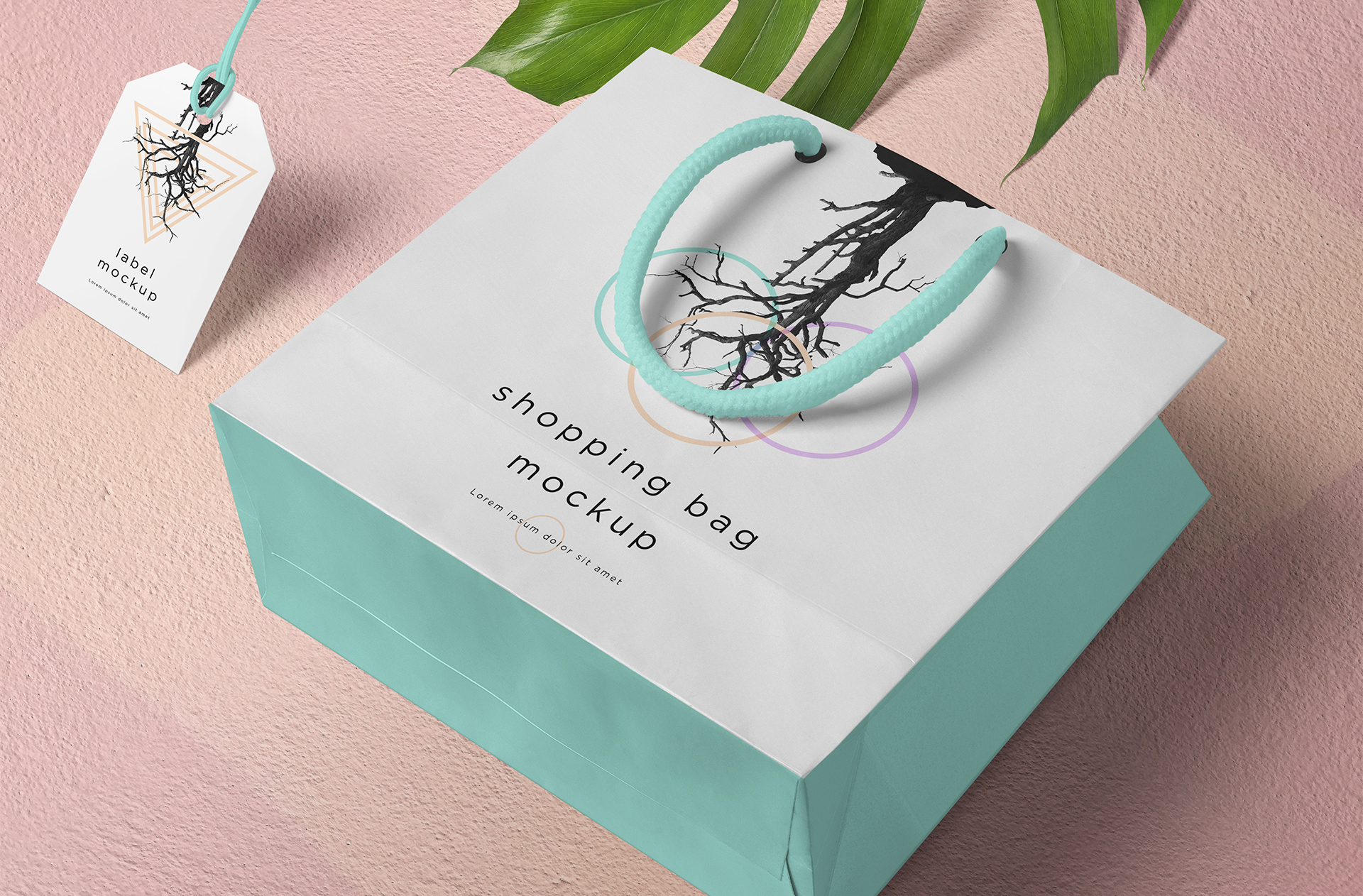 Photorealistic Paper Shopping Bag Mockup for Branding