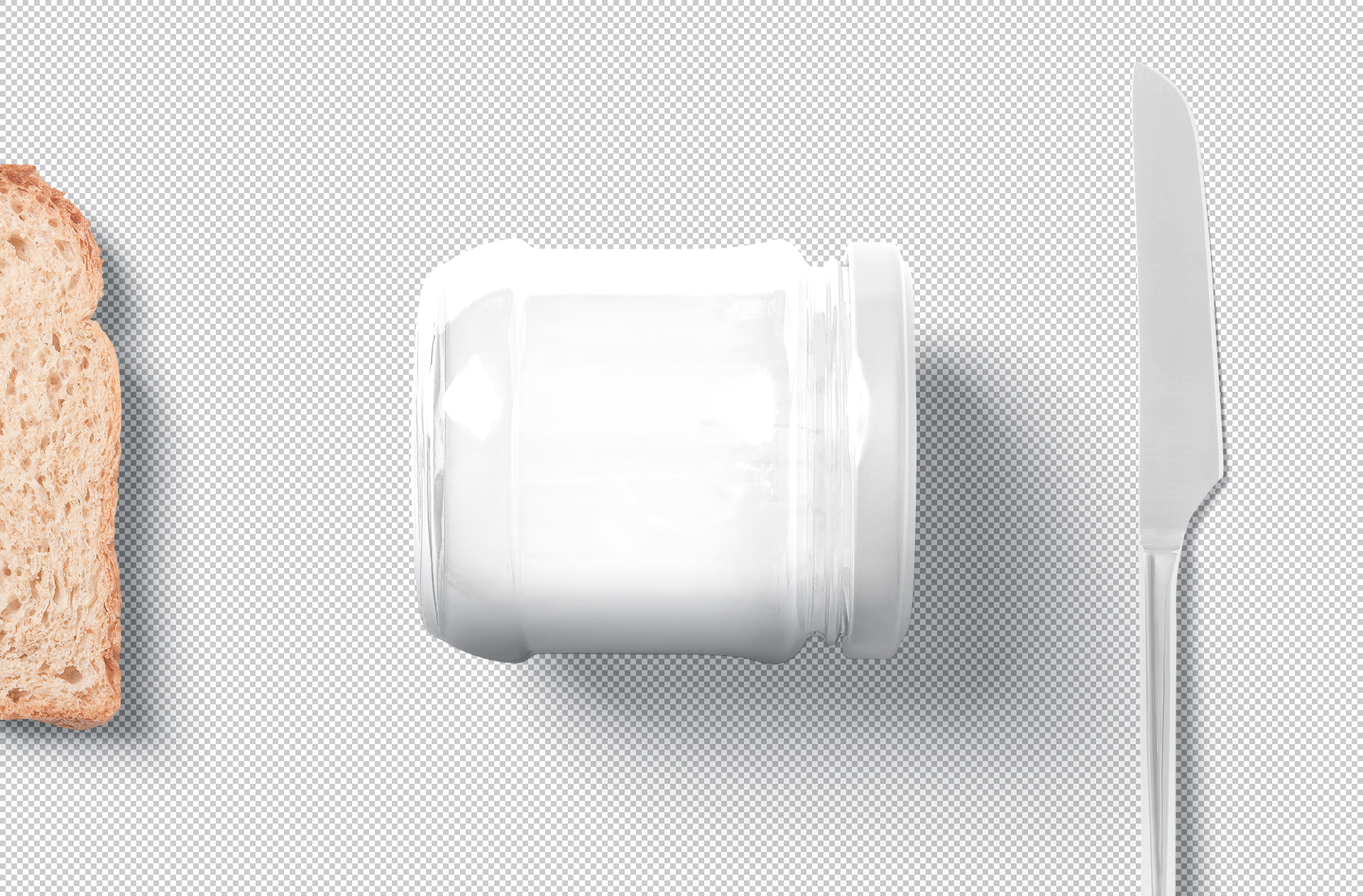 customizable jam jar mockup