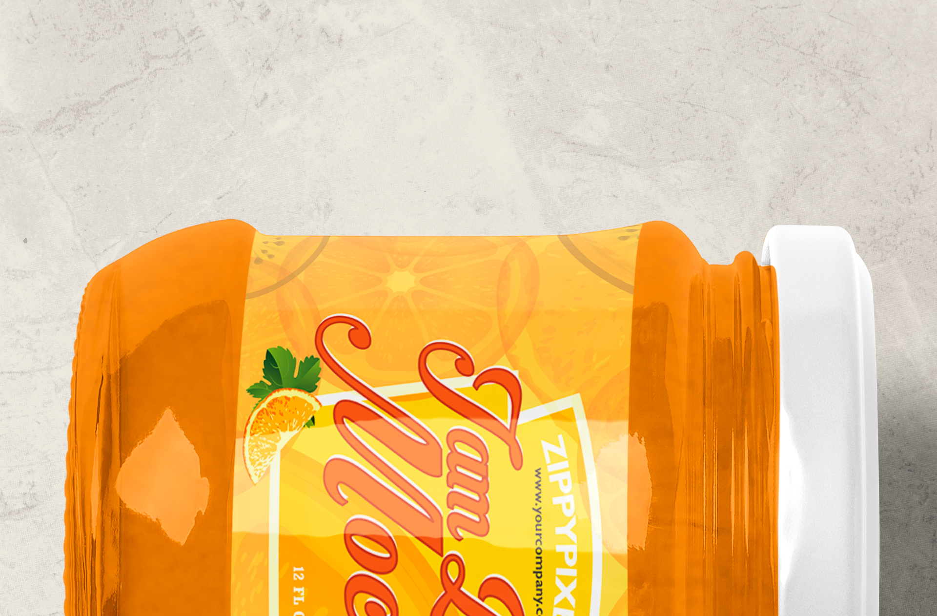 customizable jam jar mockup
