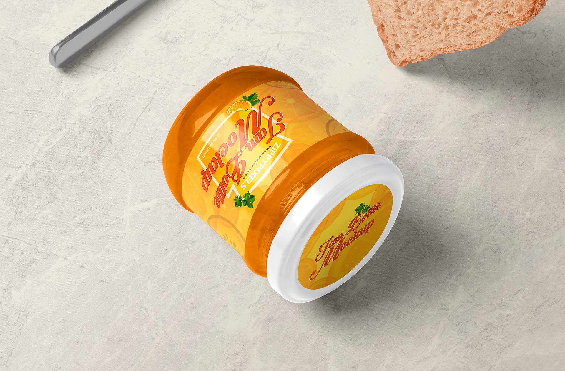 Modern Jam Jar Mockup for Professional Branding