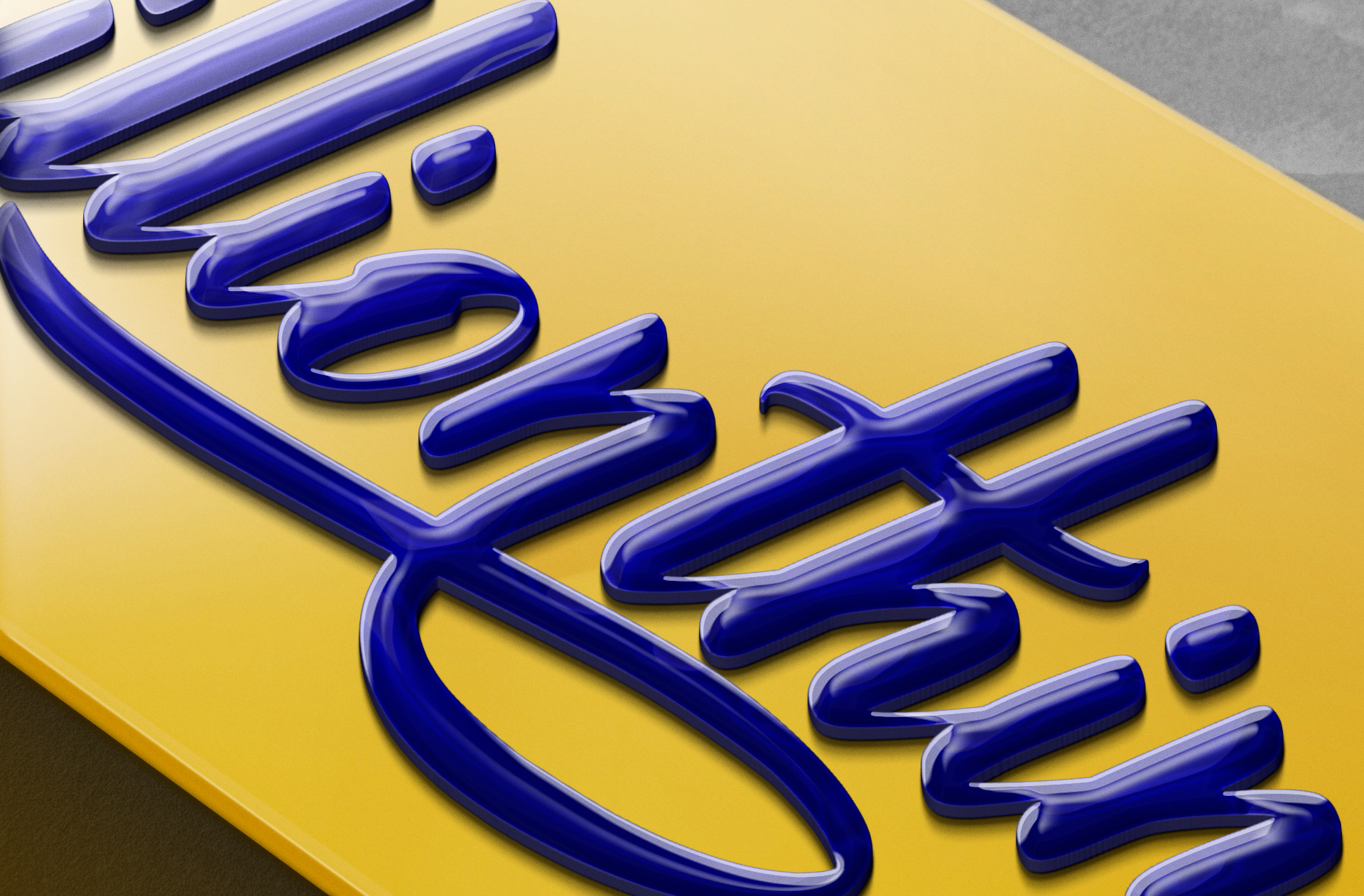 3D logo mock-up