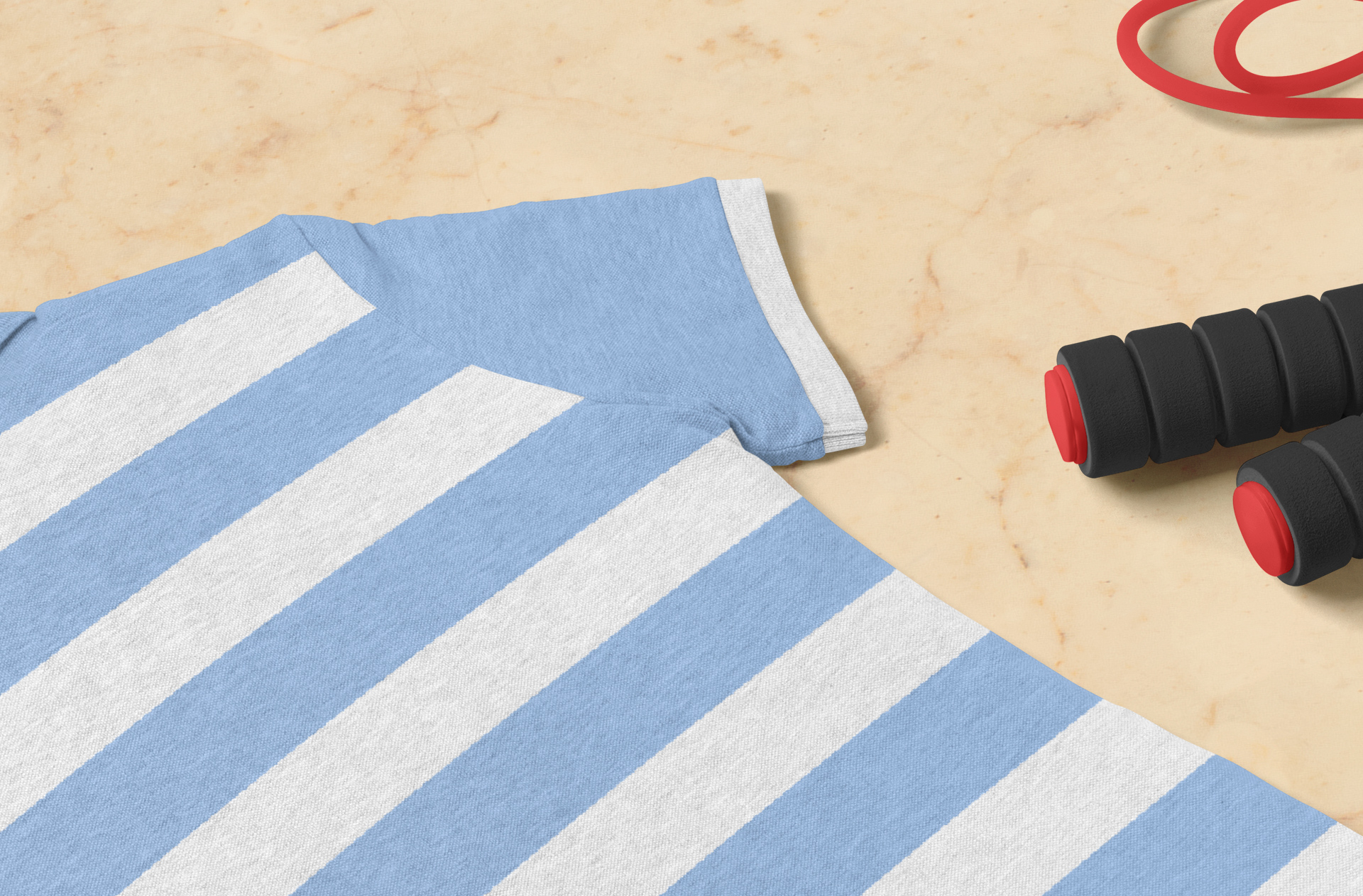 back view polo mock-up