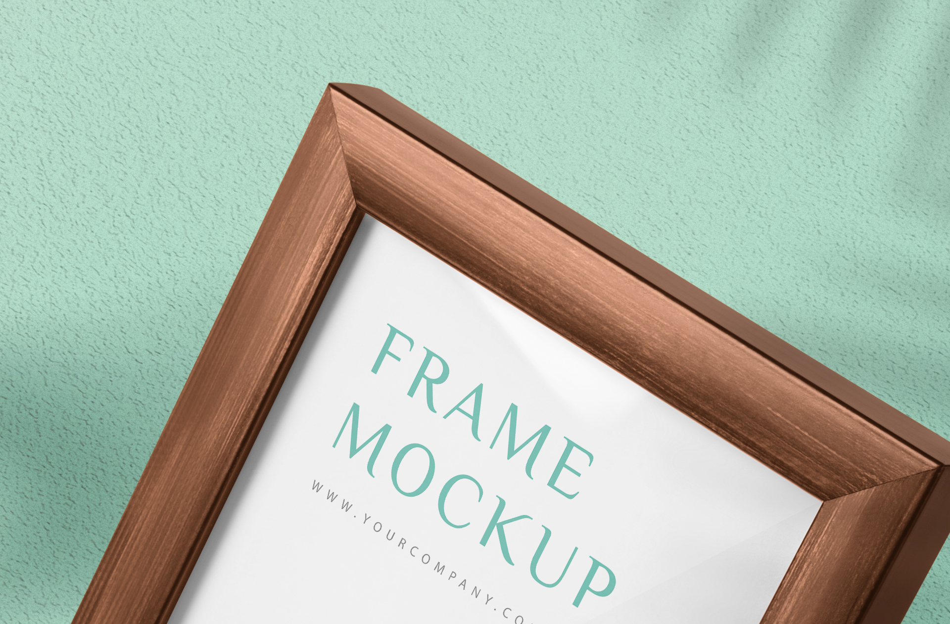 angled frame mock-up