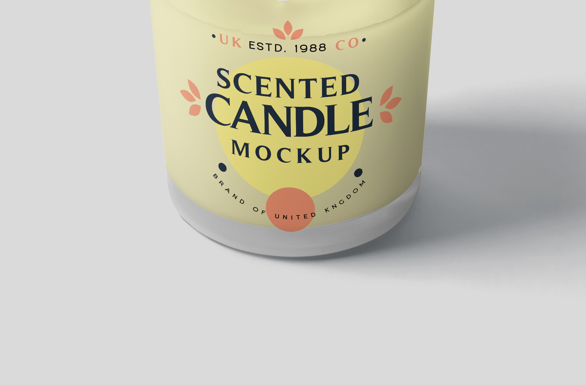 candle label mockup