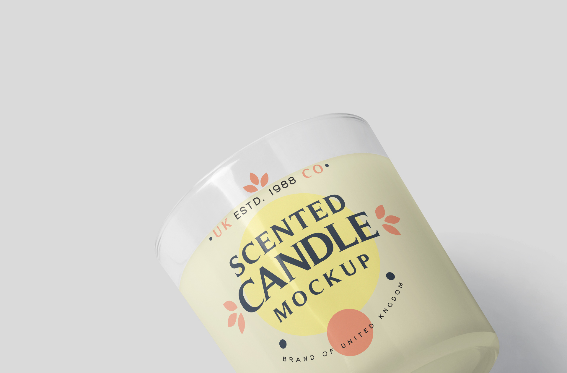 customizable candle mockup