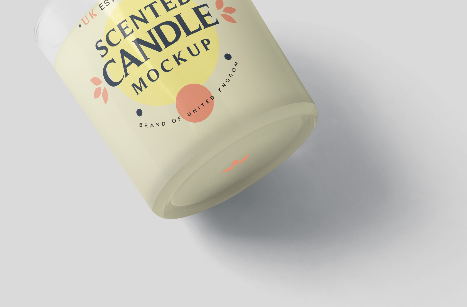 customizable candle mockup