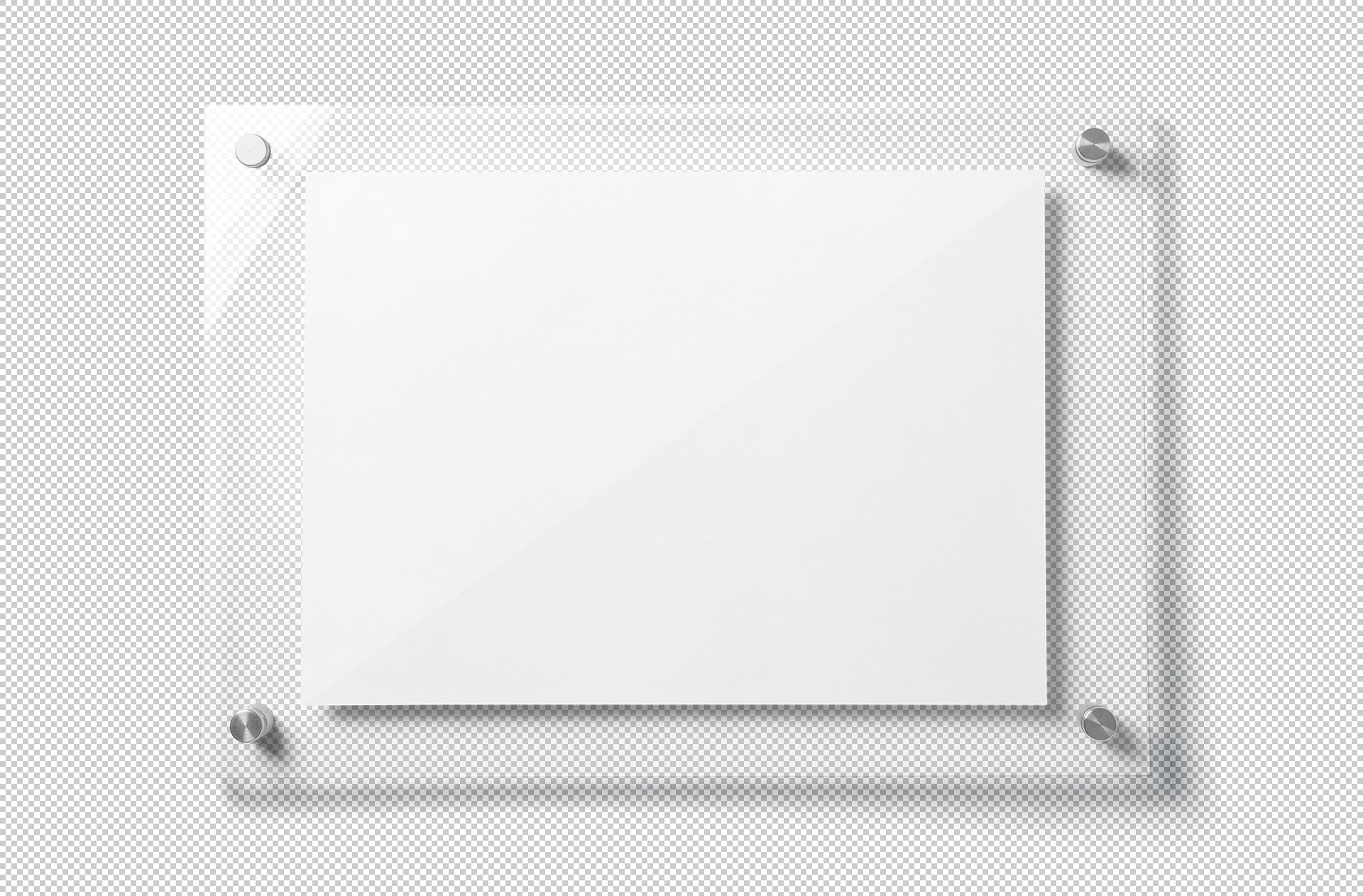 acrylic frame mock-up