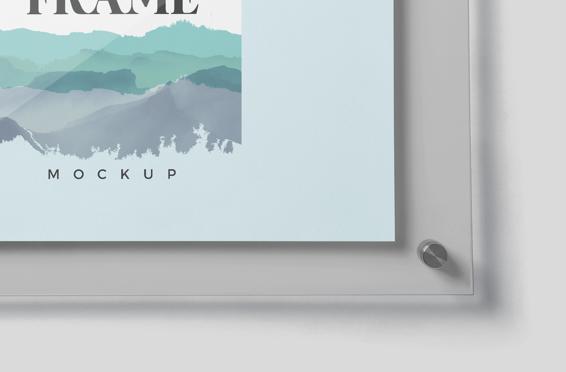 acrylic frame mock-up