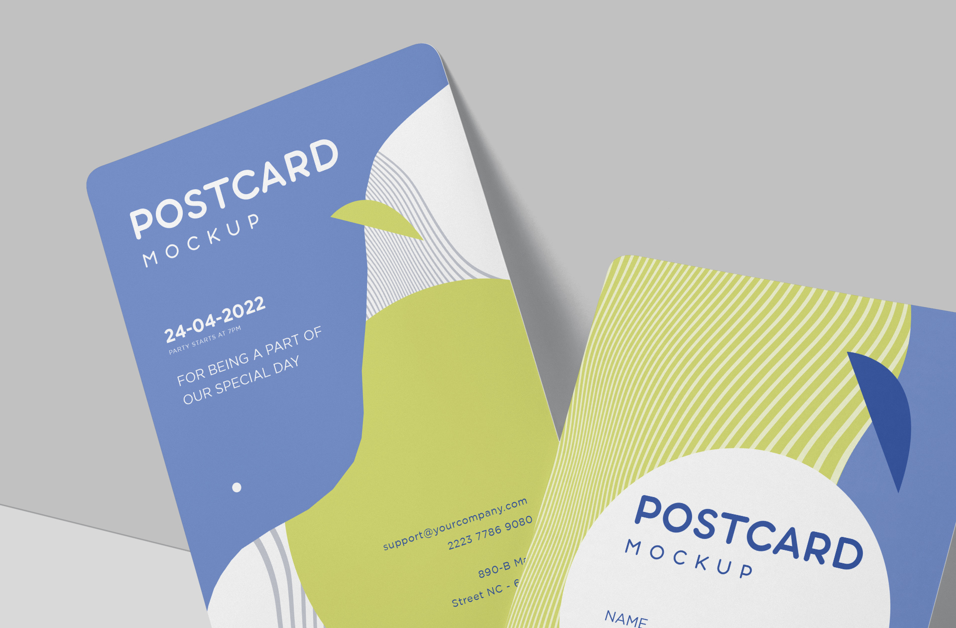 business postcard template
