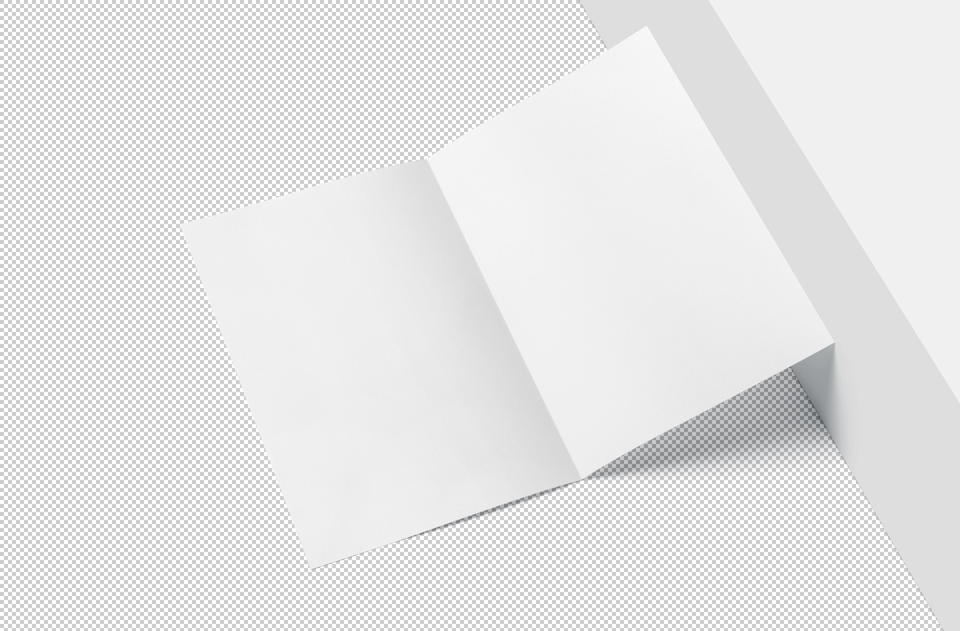bi-fold flyer mock-up