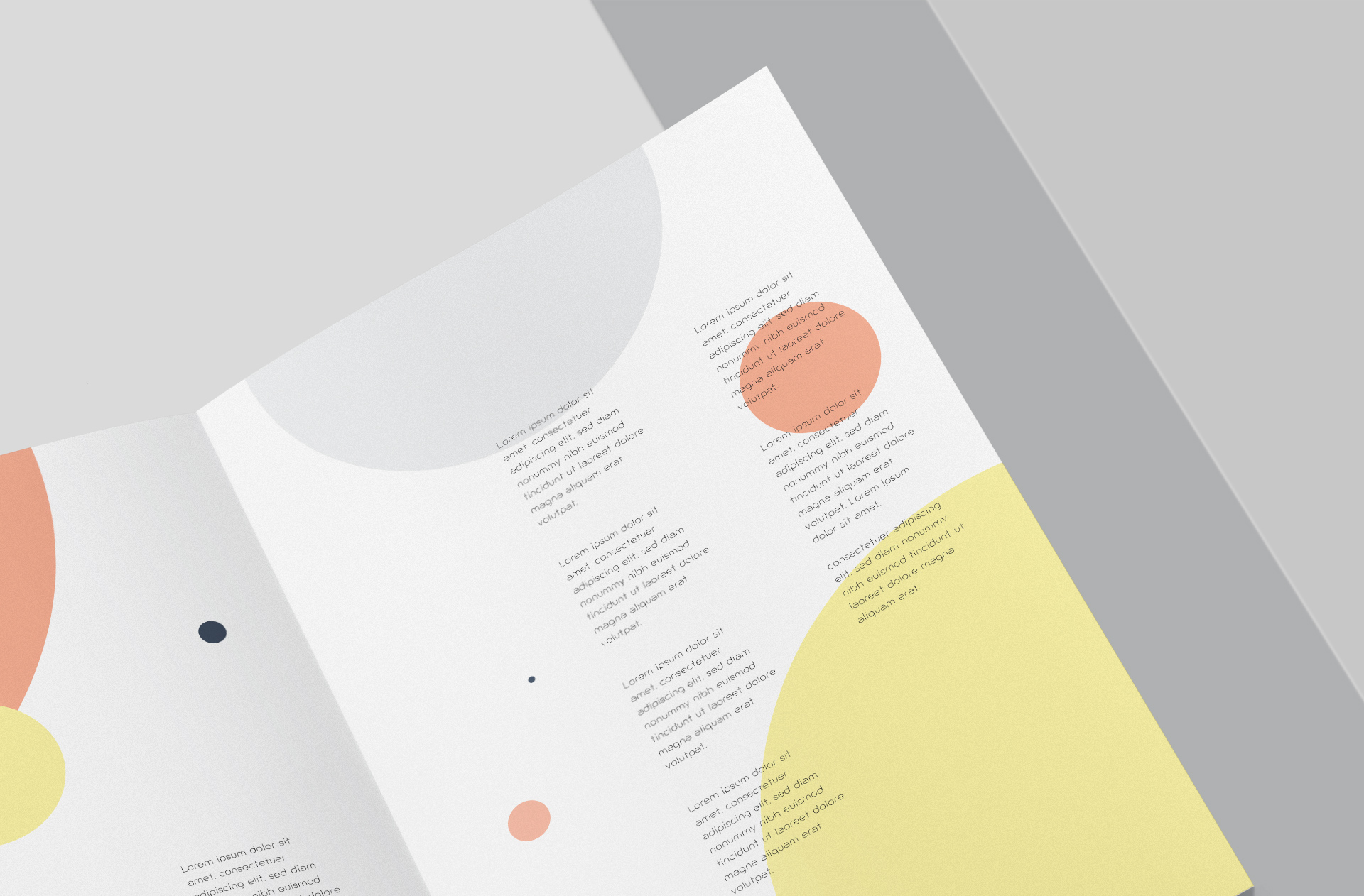 bi-fold flyer mock-up