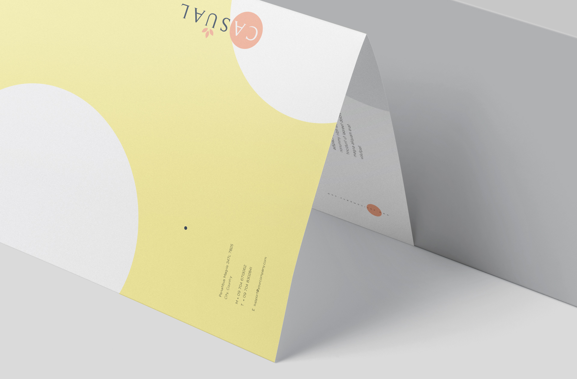 advertising bi-fold PSD
