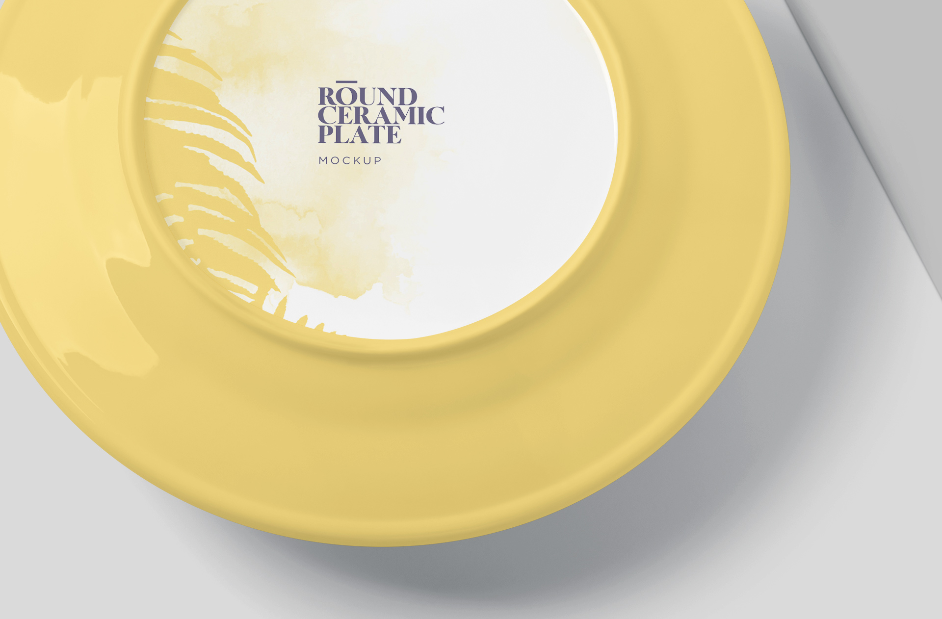 ceramic plate mock-up