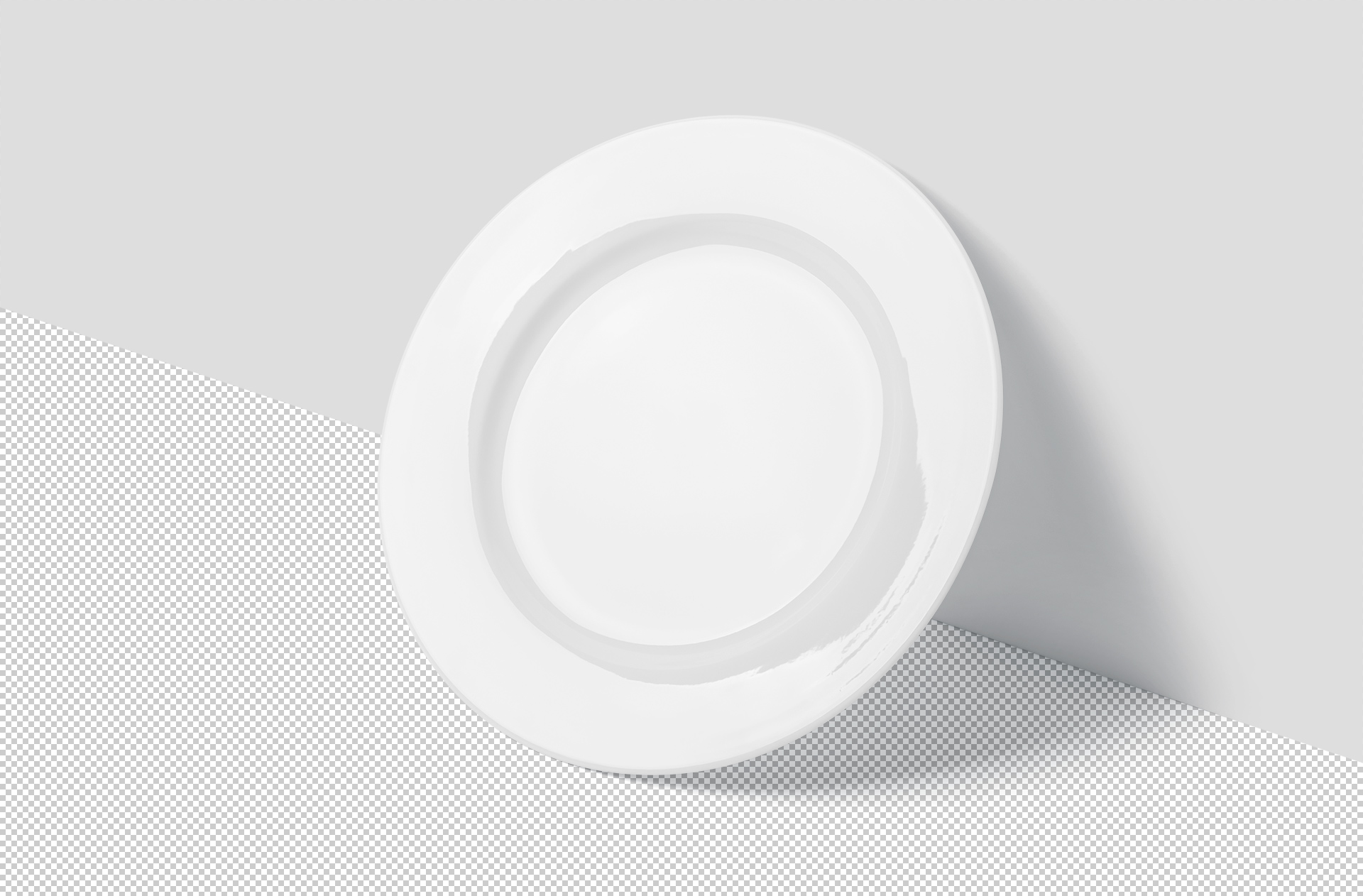 ceramic plate mock-up