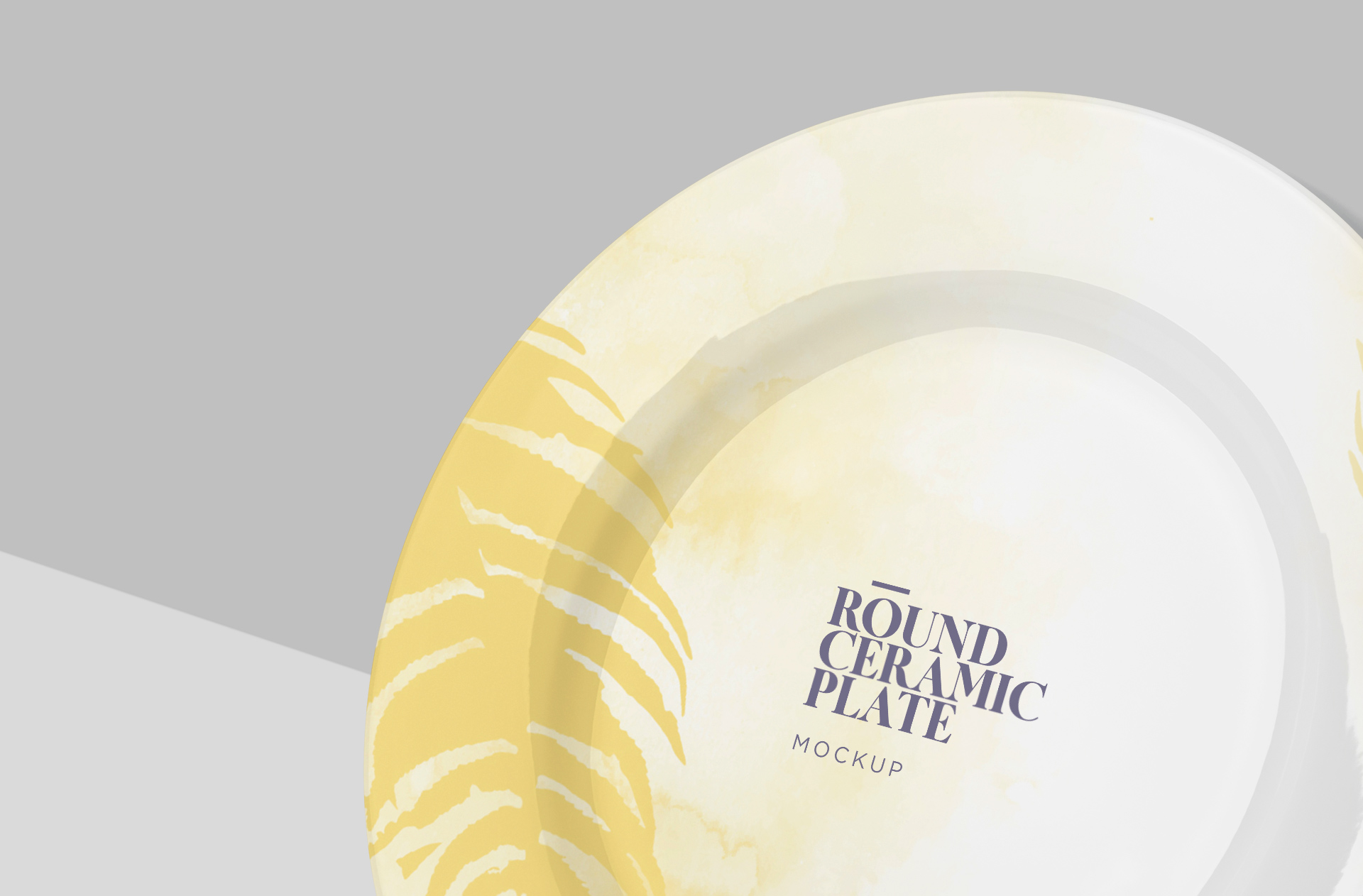 ceramic plate mock-up