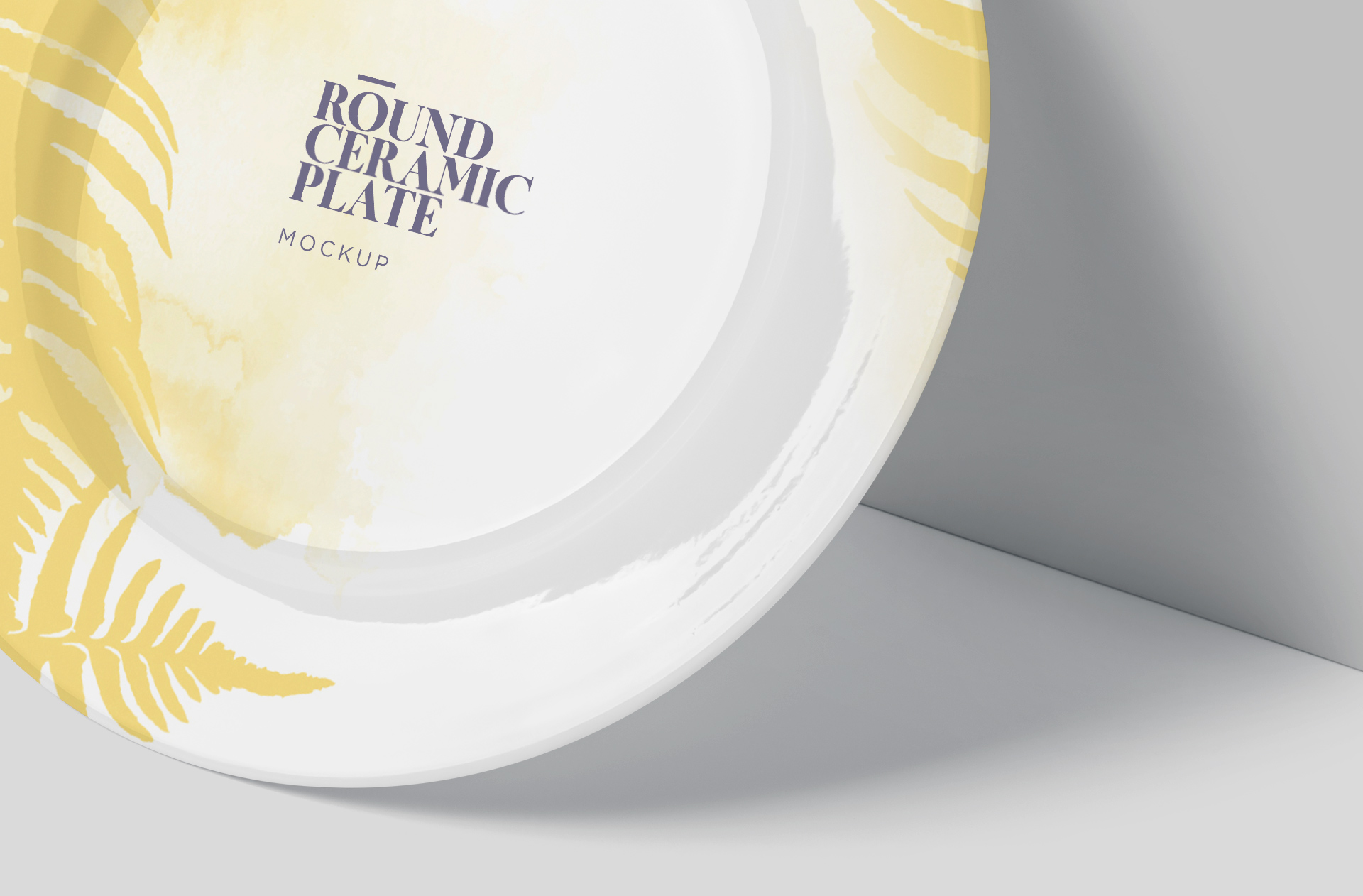 ceramic plate mock-up