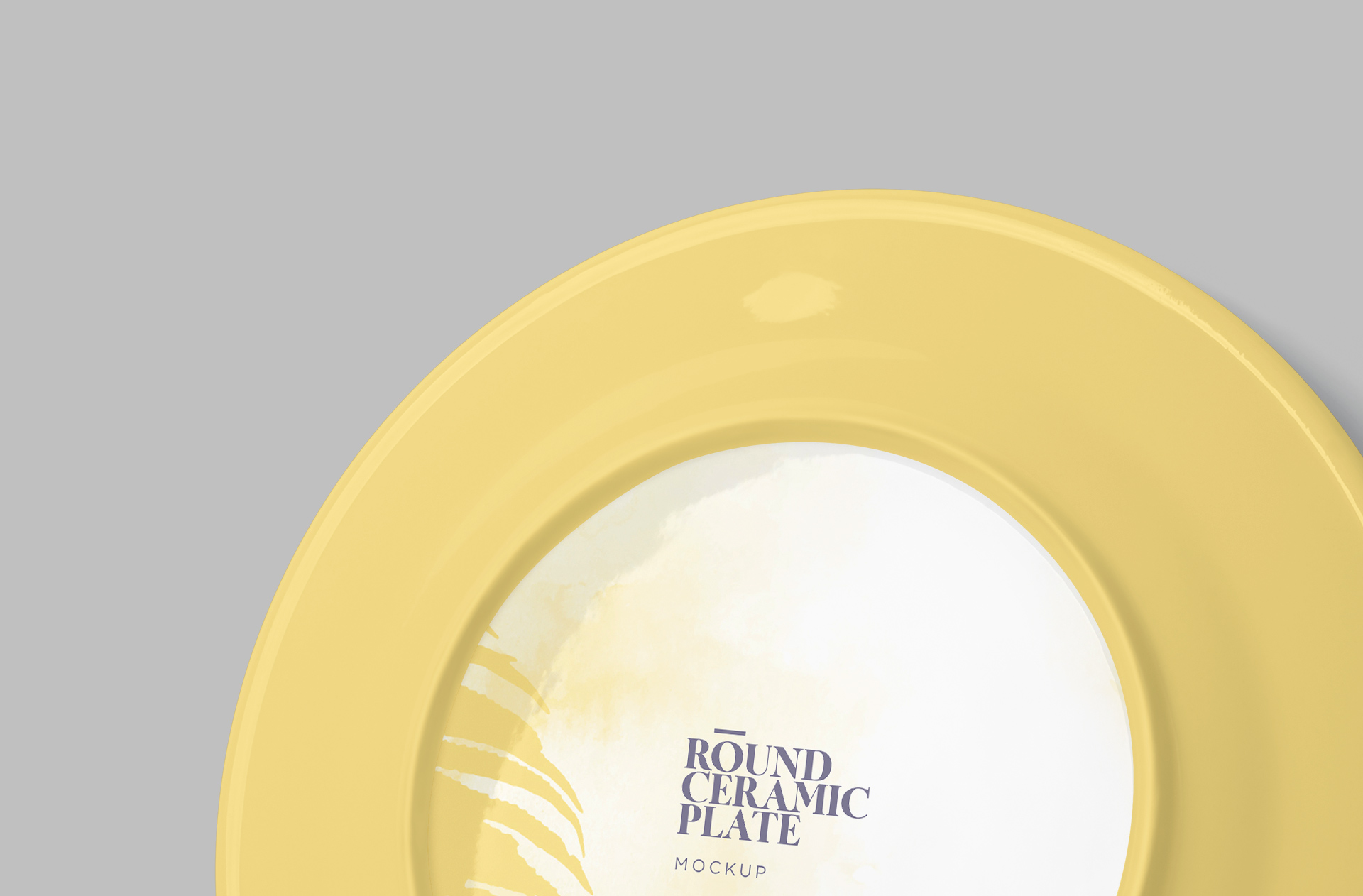 ceramic plate mock-up