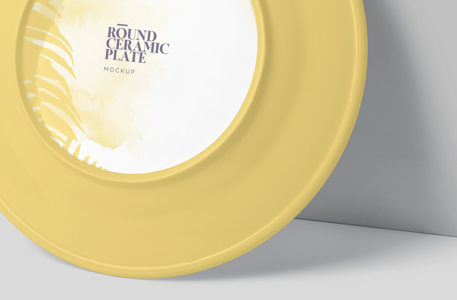 ceramic plate mock-up