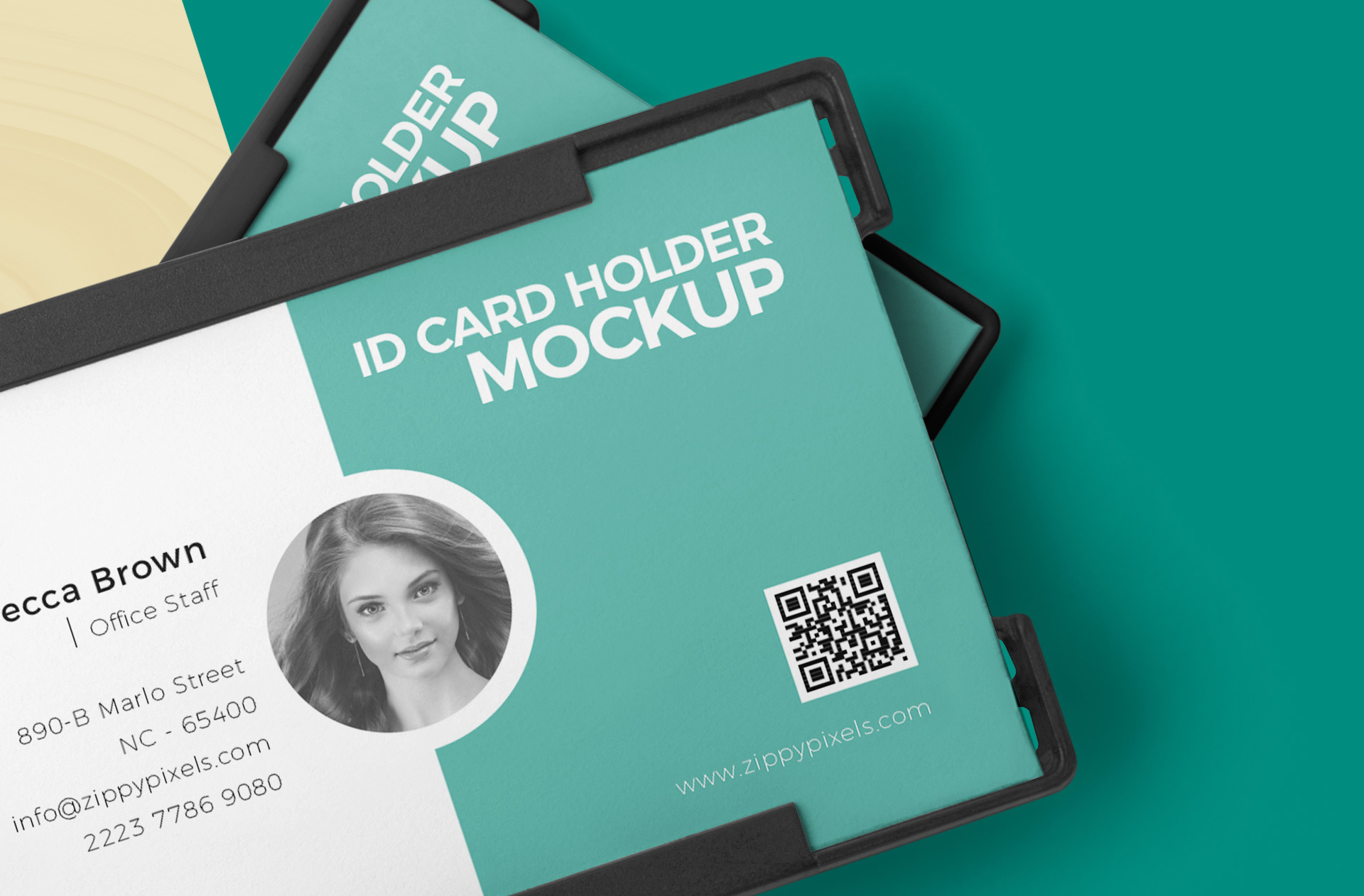 badge clip mockup