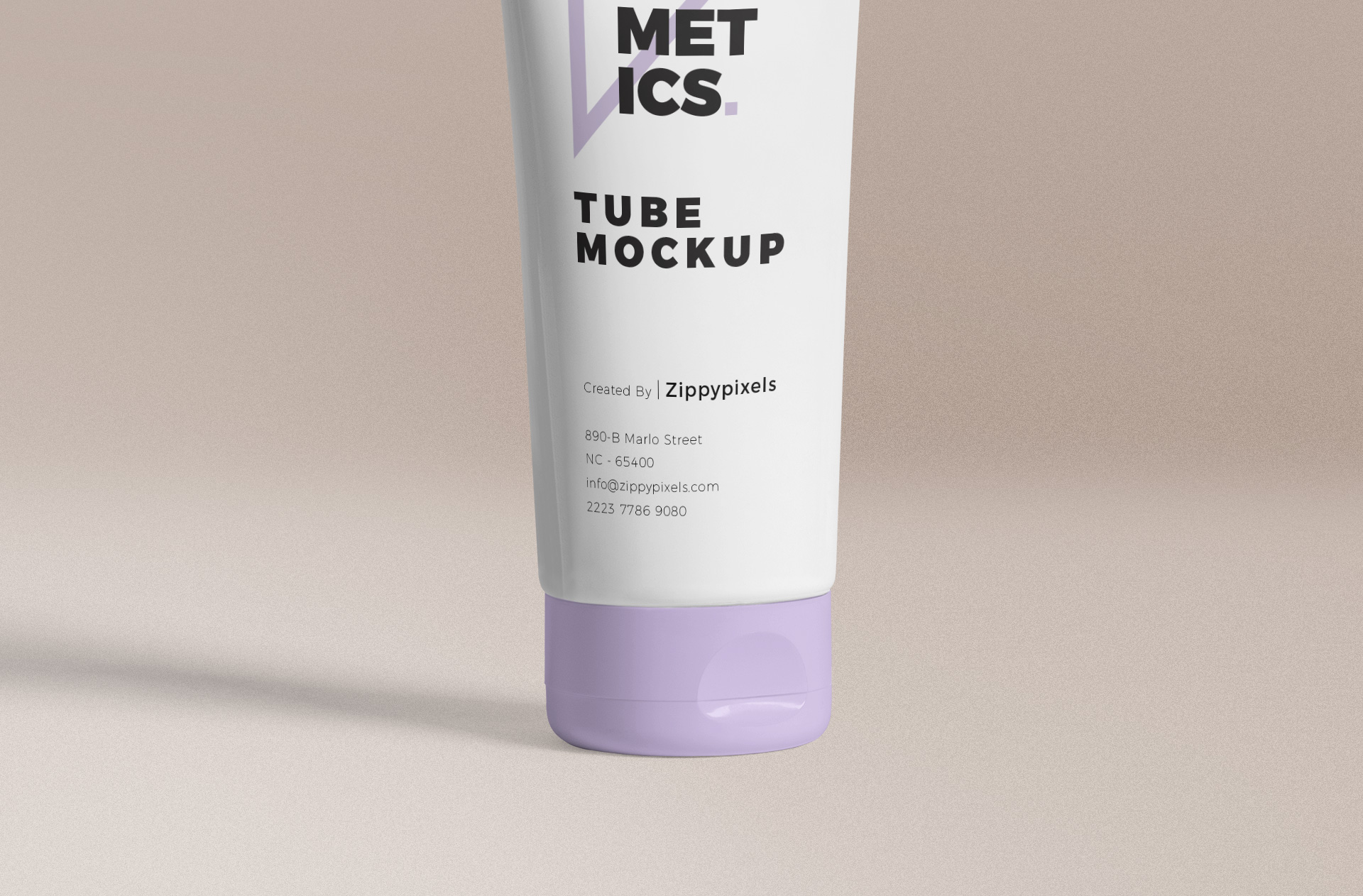50ml tube design mockup