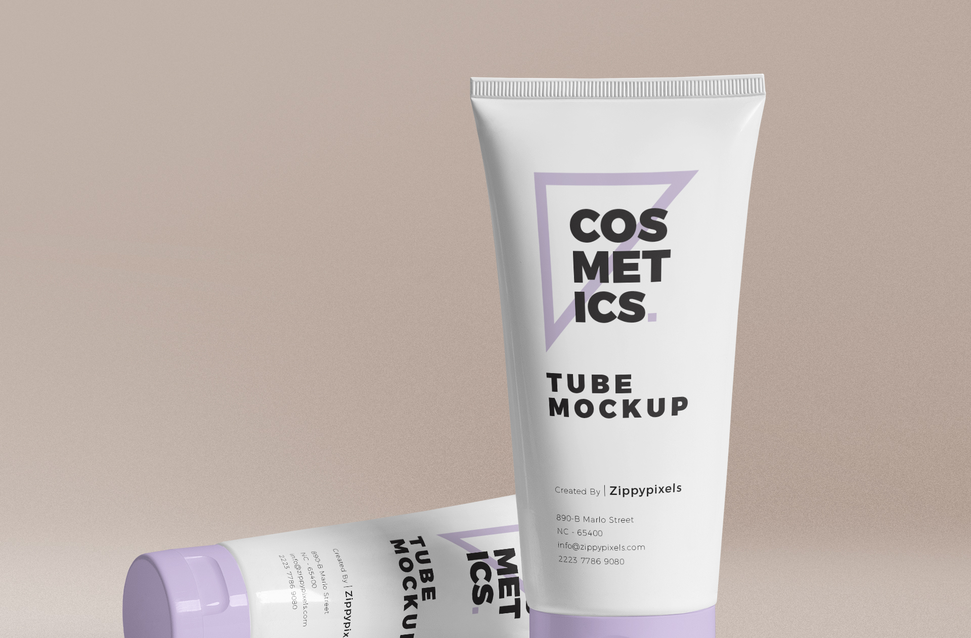beauty product branding mockup
