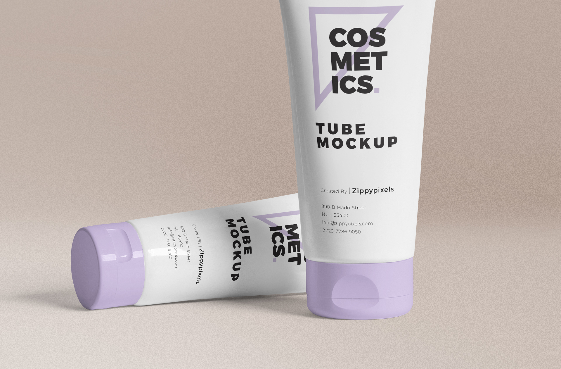 beauty product branding mockup